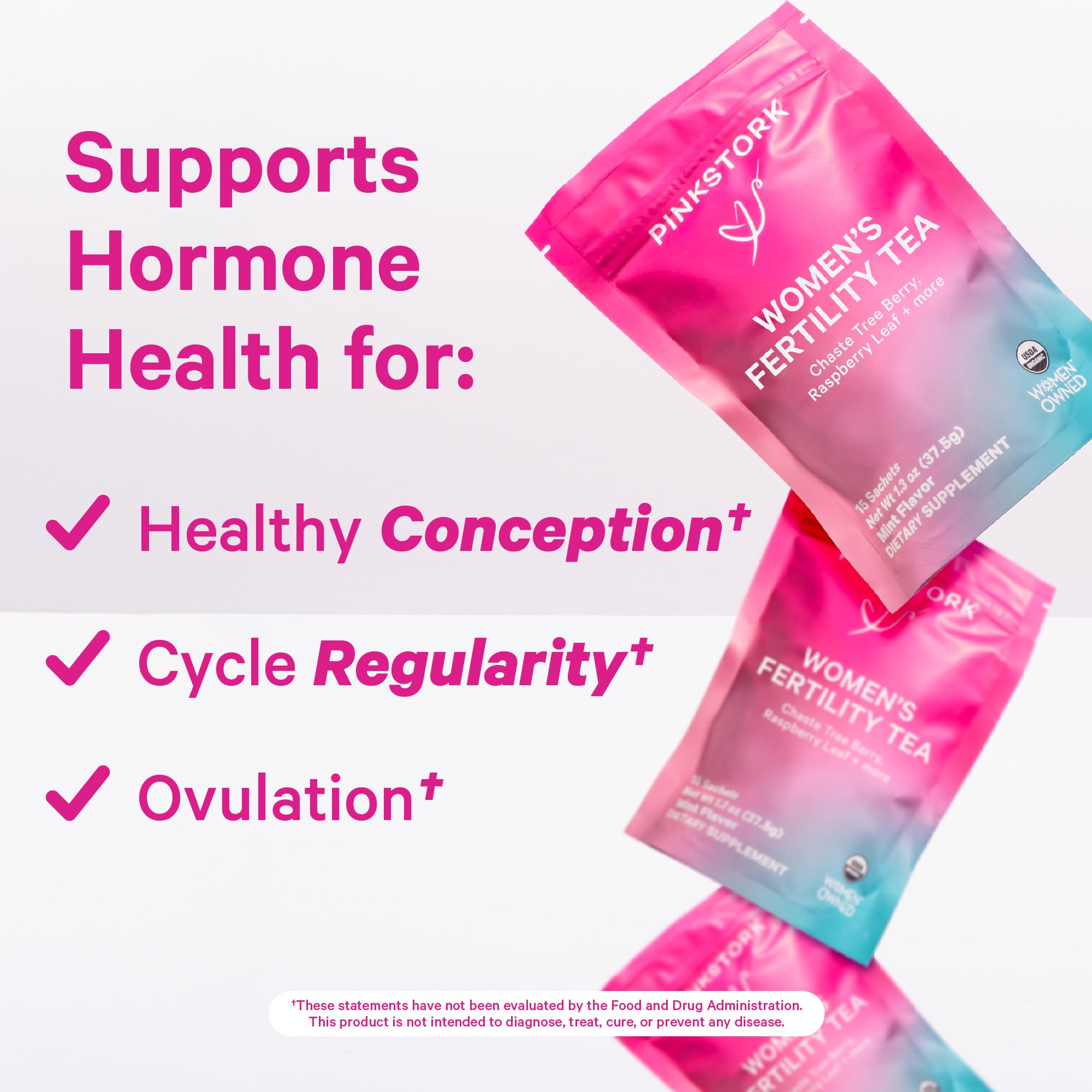 Pink Stork Fertility Bundle for Women – Conception Tea + Prenatal Vitamin Support with Inositol, Vitex, Folate & Ashwagandha – Supports Hormone Balance, Cycle Health & Preconception Wellness Pink Stork buy supplements canada