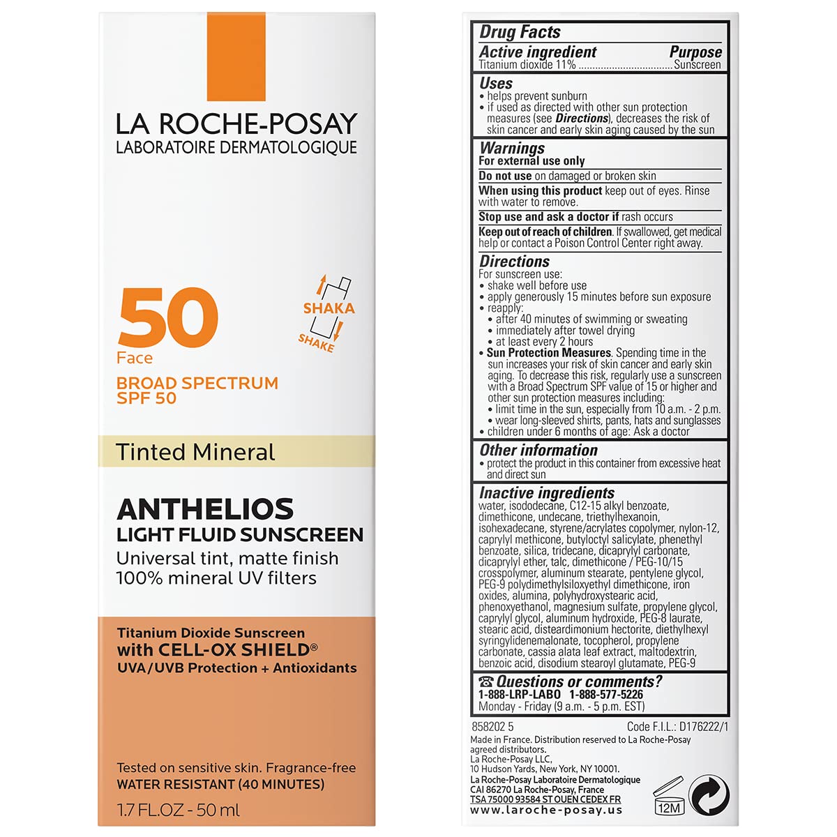 La Roche-Posay Anthelios Tinted SPF 50 Sunscreen & Toleriane Gentle La Roche-Posay buy supplements canada