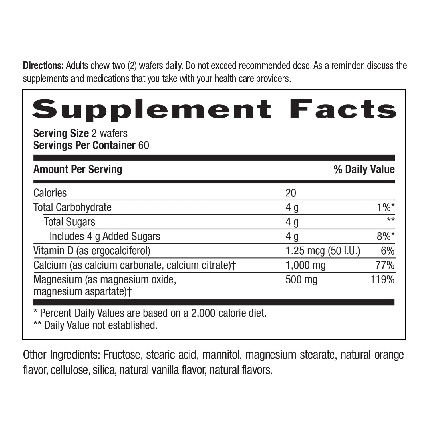 Country Life Cal-Snack - Chewable Calcium Magnesium Supplement wafers with Vitamin D3, Easy to Digest, Vanilla Orange Flavor, Dietary Supplement Country Life buy supplements canada