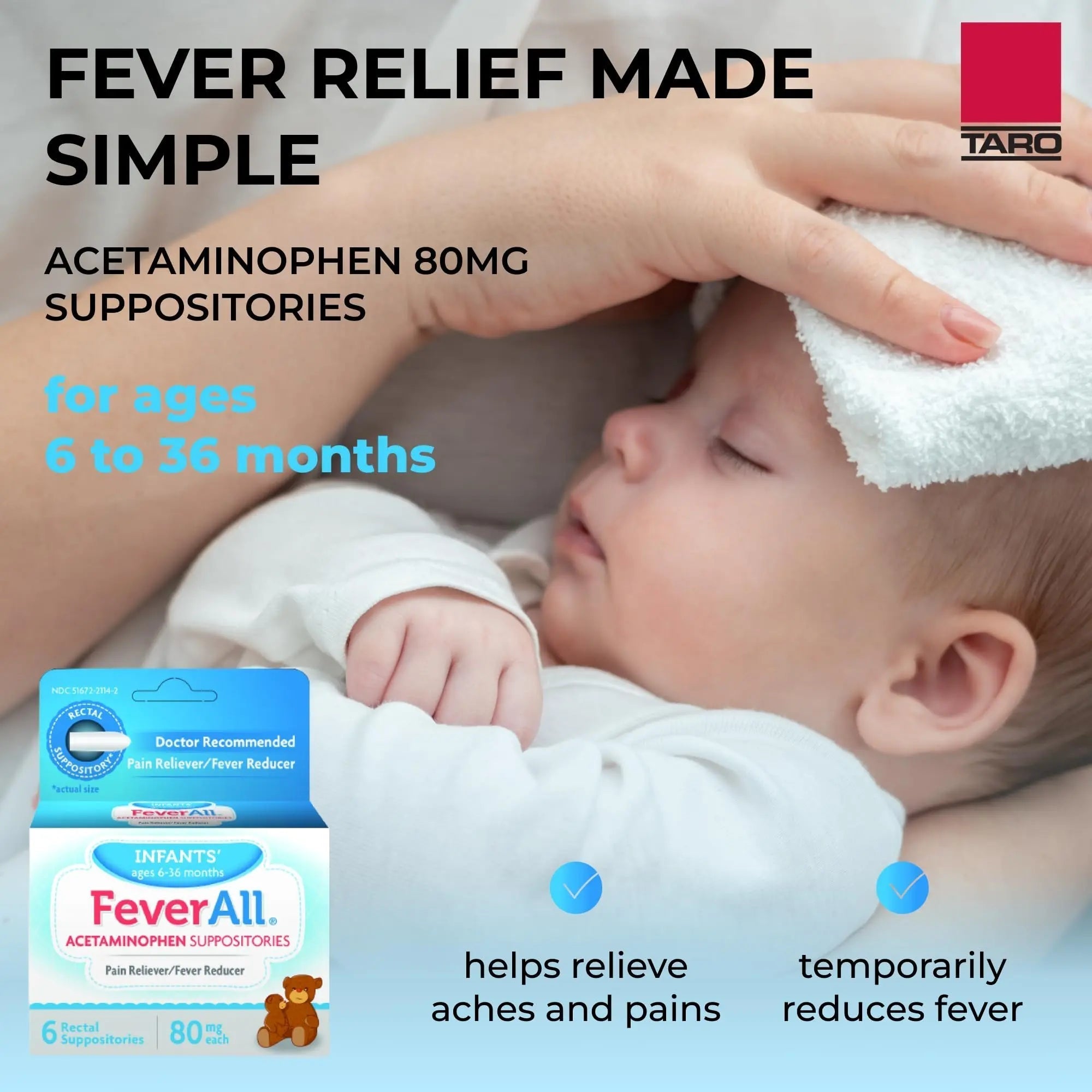 Feverall Infant Acetaminophen Suppositories 6 Rectal Suppositories 80mg Each Pain Reliever/Fever Reducer. Paraben Free, No Artificial Colors or Other preservatives. Ages 6-36 Months Feverall buy supplements canada