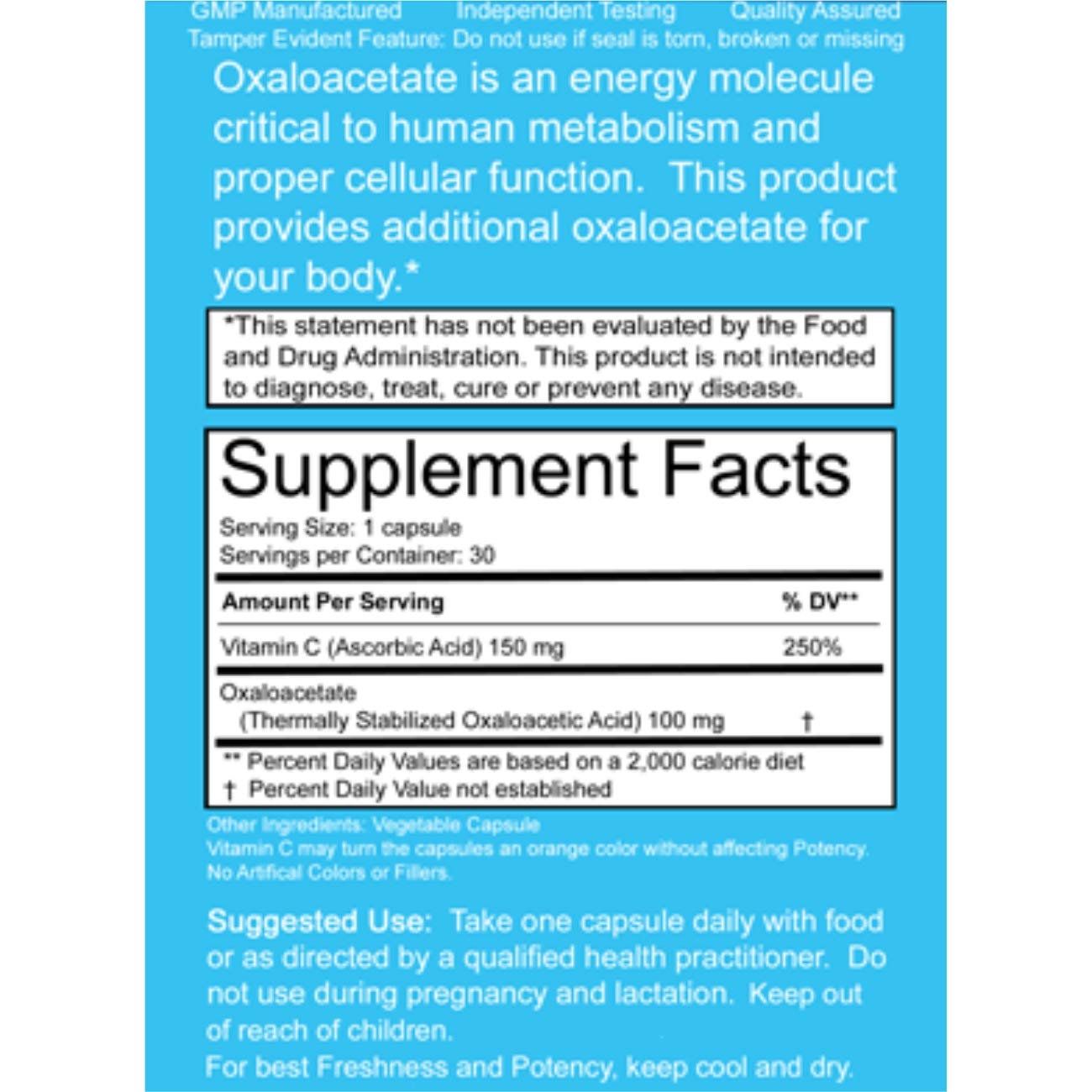 Benagene Oxaloacetate Supplement - Supports Cellular Energy, Healthy Metabolism, & Body Regulation - Thermally Stabilized with Vitamin C - Non-GMO & Vegan - Once Daily (90 Servings) Benagene buy supplements canada