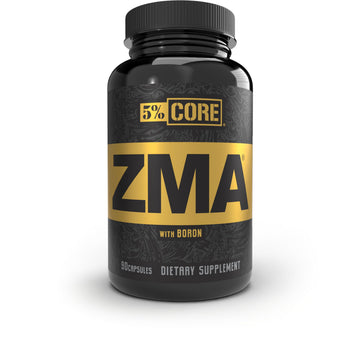 5% Nutrition Core ZMA (with Boron) | Promotes Recovery by Restoring Levels of Zinc, Magnesium & Vitamin B-6 (90 Capsules) 5% Nutrition buy supplements canada