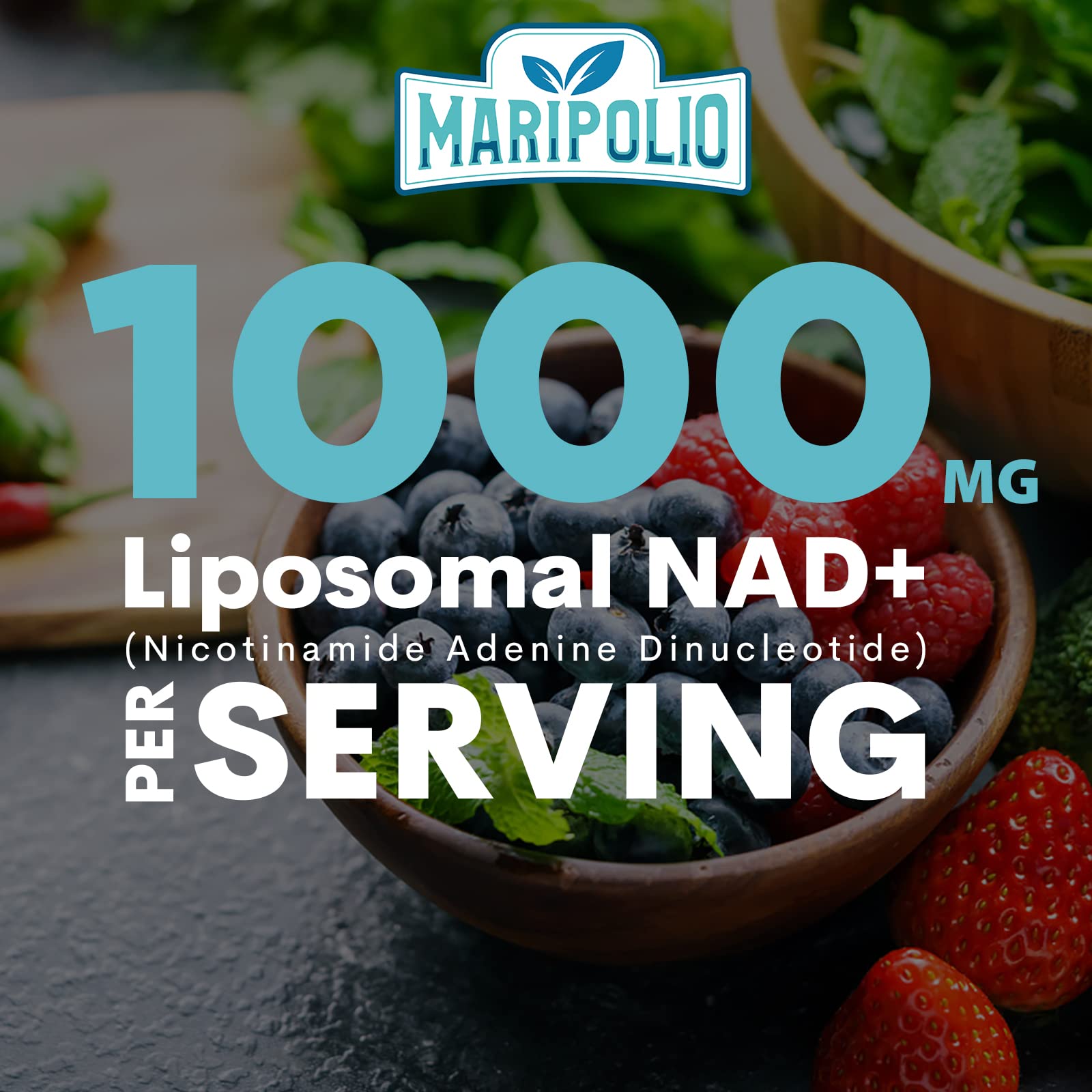 Maripolio Liposomal NAD+ 1000 mg Supplement | High Bioavailability Liposomal Delivery | Cellular Energy & Wellness Support | Pure NAD+ Dietary Supplement for Men,Women, 60 Softgels Maripolio buy supplements canada