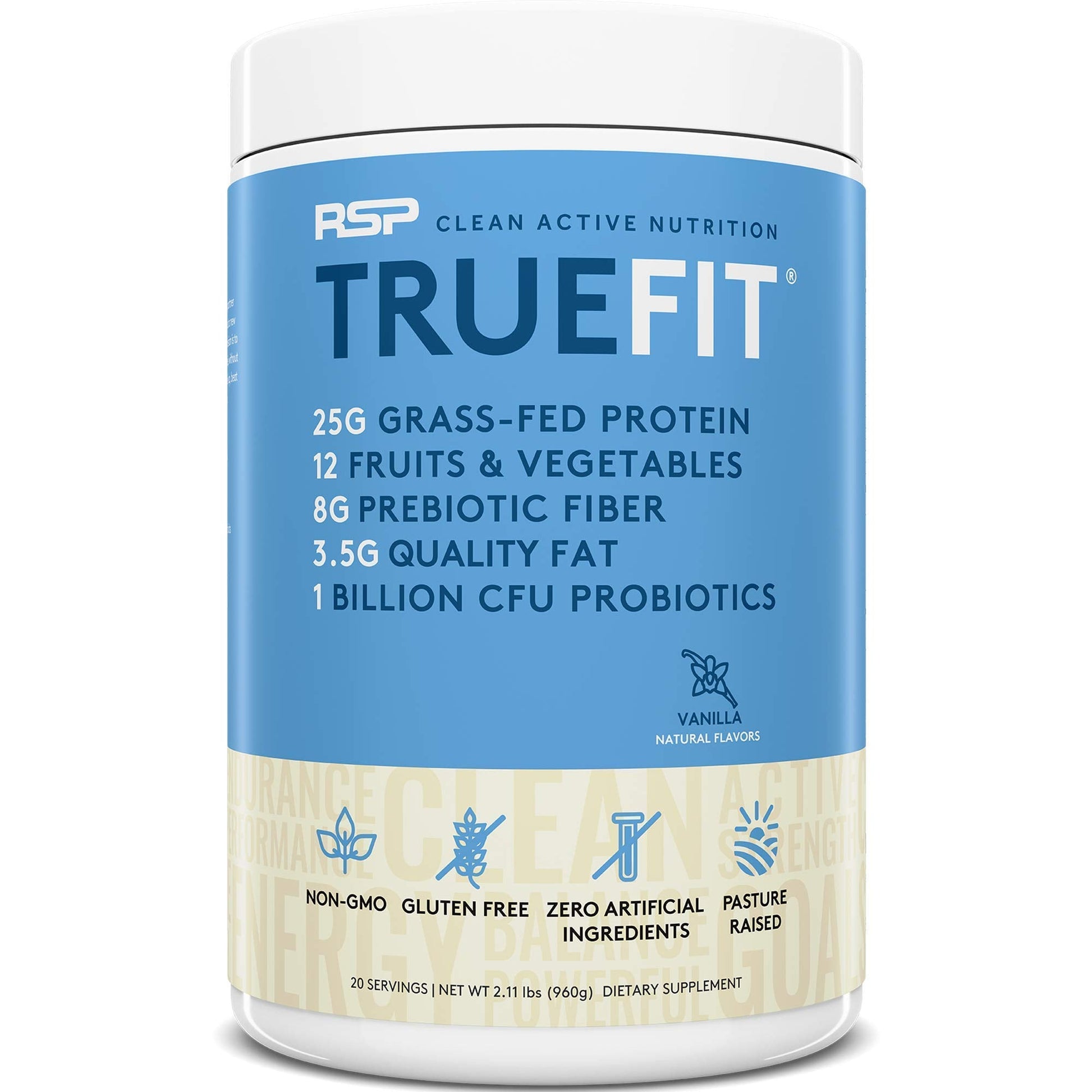 RSP NUTRITION TrueFit Protein Powder (Vanilla 2 LB) with AminoLean Pre Workout Energy RSP NUTRITION buy supplements canada