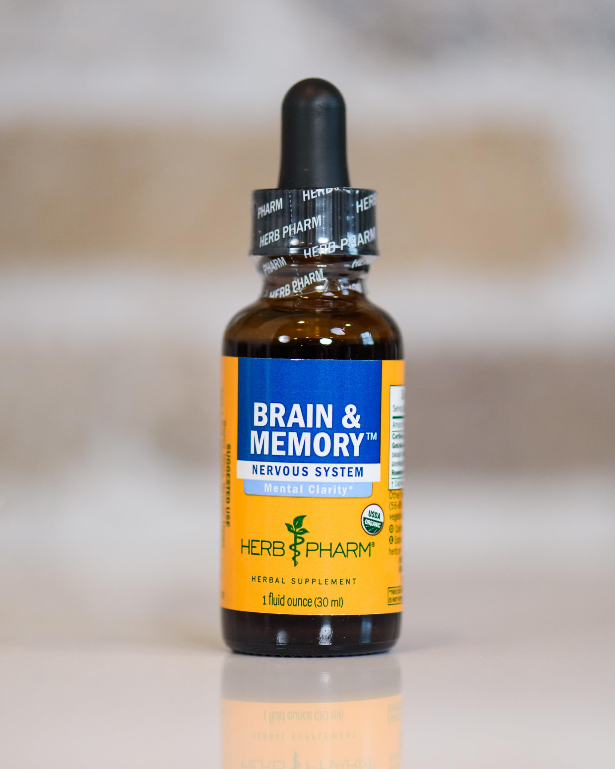 Herb Pharm Organic Nootropic Brain & Memory Supplement with Ginkgo Biloba Liquid Extract: Fast Absorption for Mental Focus Support, Ginkgo Supplement, Vegan, Gluten-Free, Non-GMO, 1 Oz Herb Pharm buy supplements canada