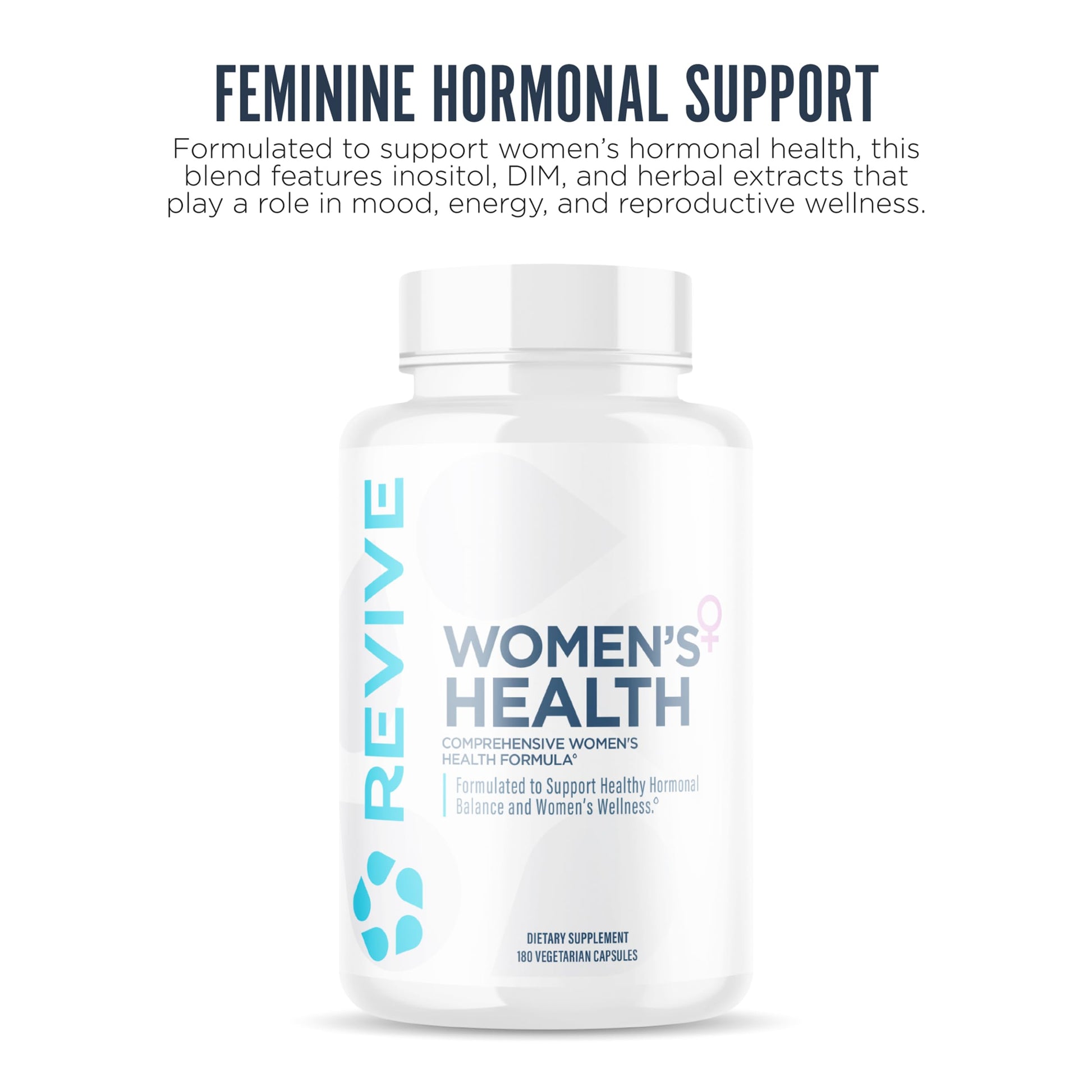 Revive MD Hormone Balance for Women – Hormone Support Supplement w/Myo-Inositol, Chaste Berry, DIM, Vitamins C & E, Evening Primrose Oil – Health & Hormonal Balance (180 Capsules, 30 Servings) Revive buy supplements canada