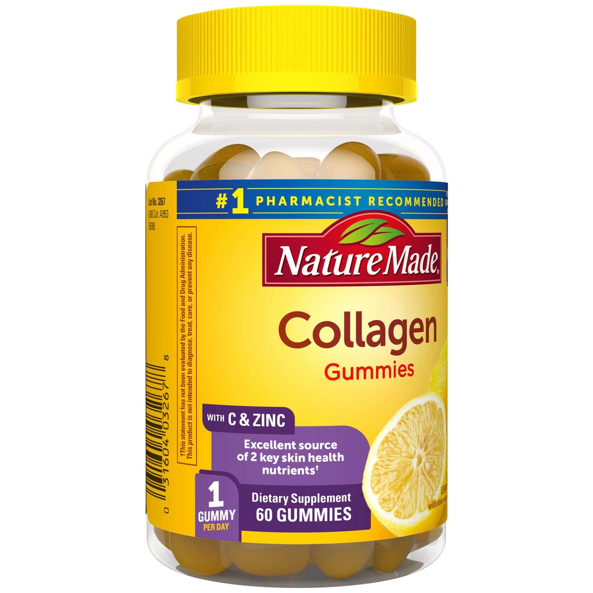 Nature Made Collagen Gummies with Vitamin C, Zinc and Biotin, Hydrolyzed Collagen Nature Made buy supplements canada