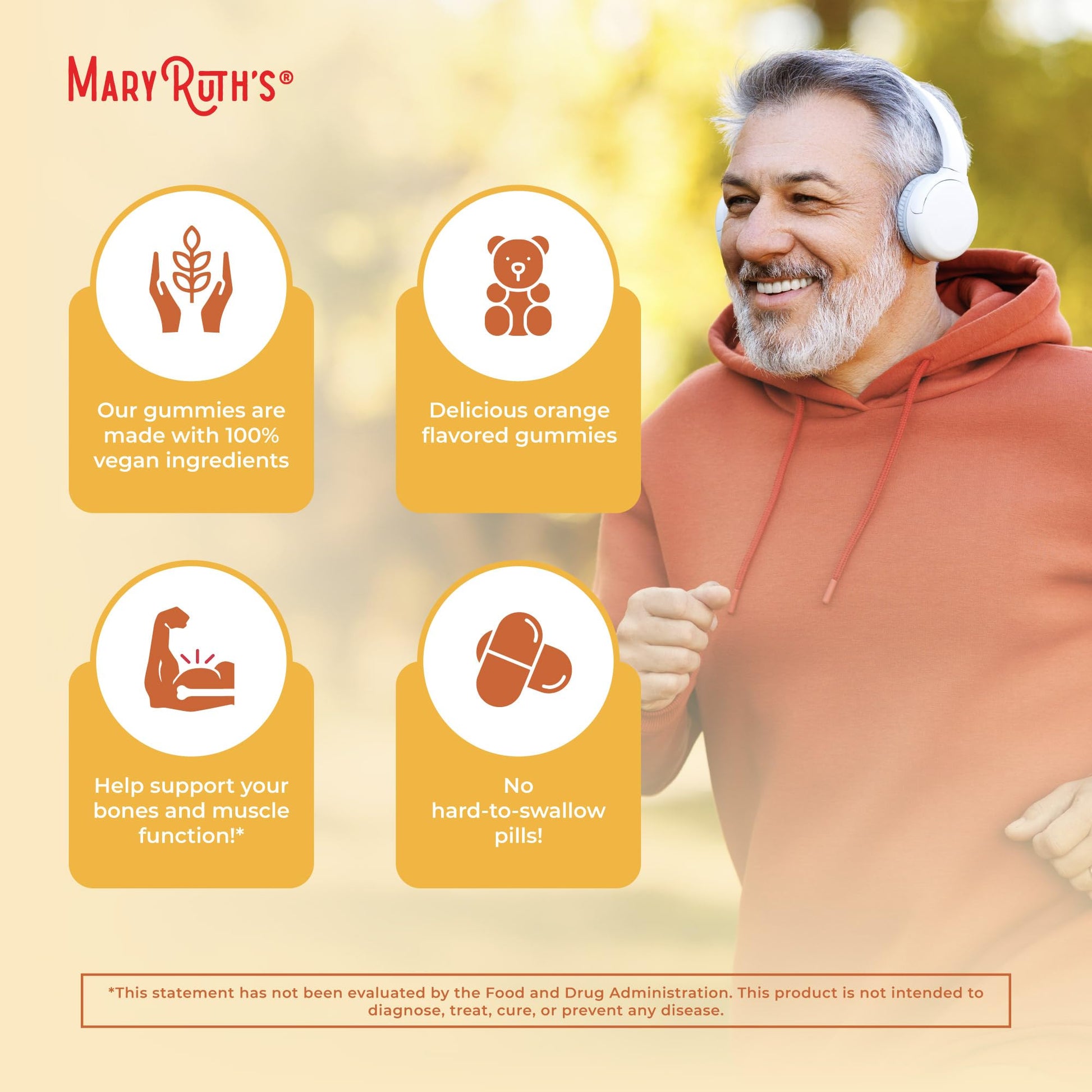 MaryRuth Organics Vitamin D3 Gummies | 2 Month Supply | Adults & Kids Vitamin D Gummy | Immune Support Supplement | VIT D3 1000IU for Bone Health&Muscle Function | Vegan | Non-GMO | Gluten Free | 60 MARYRUTH'S buy supplements canada