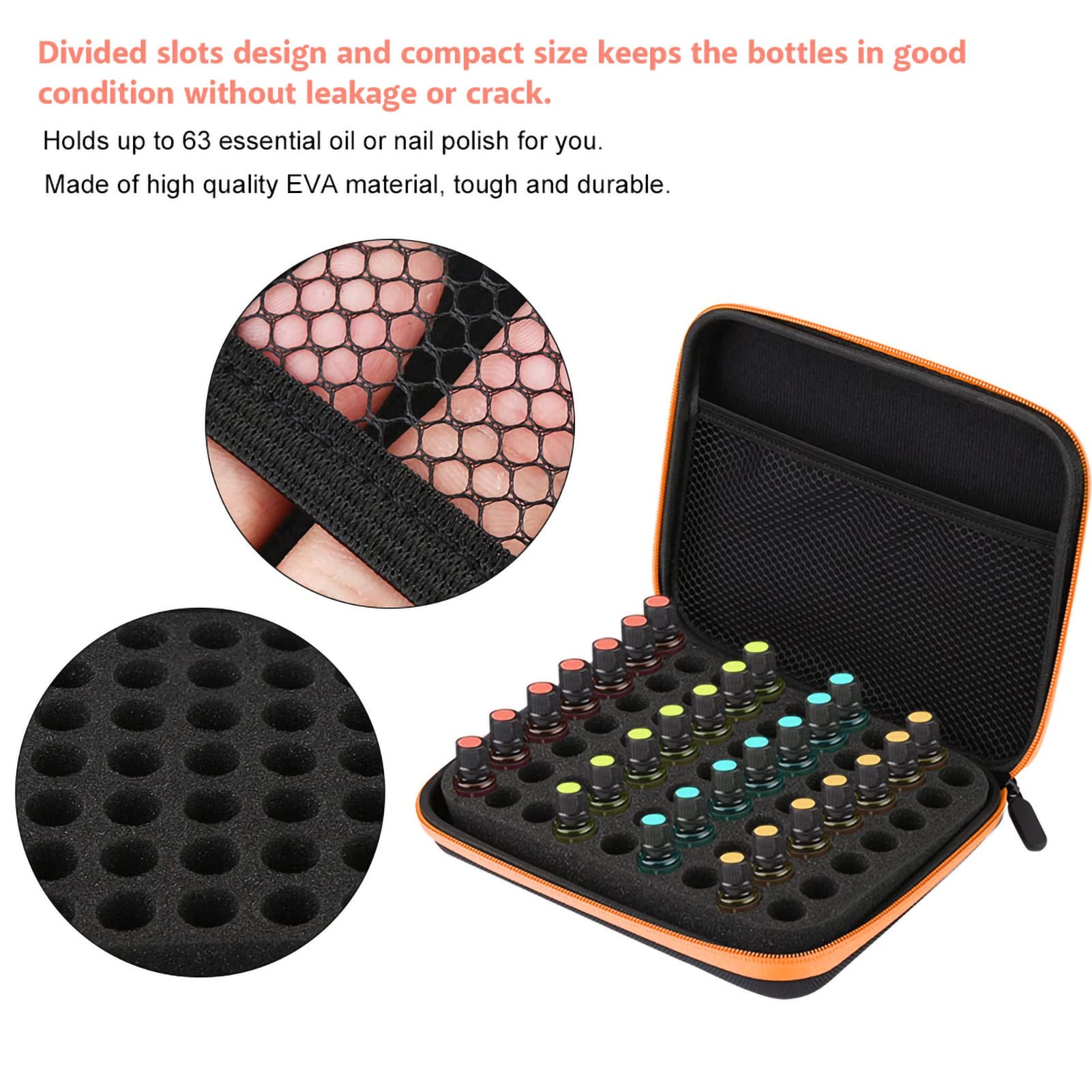 Essential Oil Storage Holder Organizer Carrying Case, Essential Oils Box Holds 63 Bottles GOTOTOP buy supplements canada