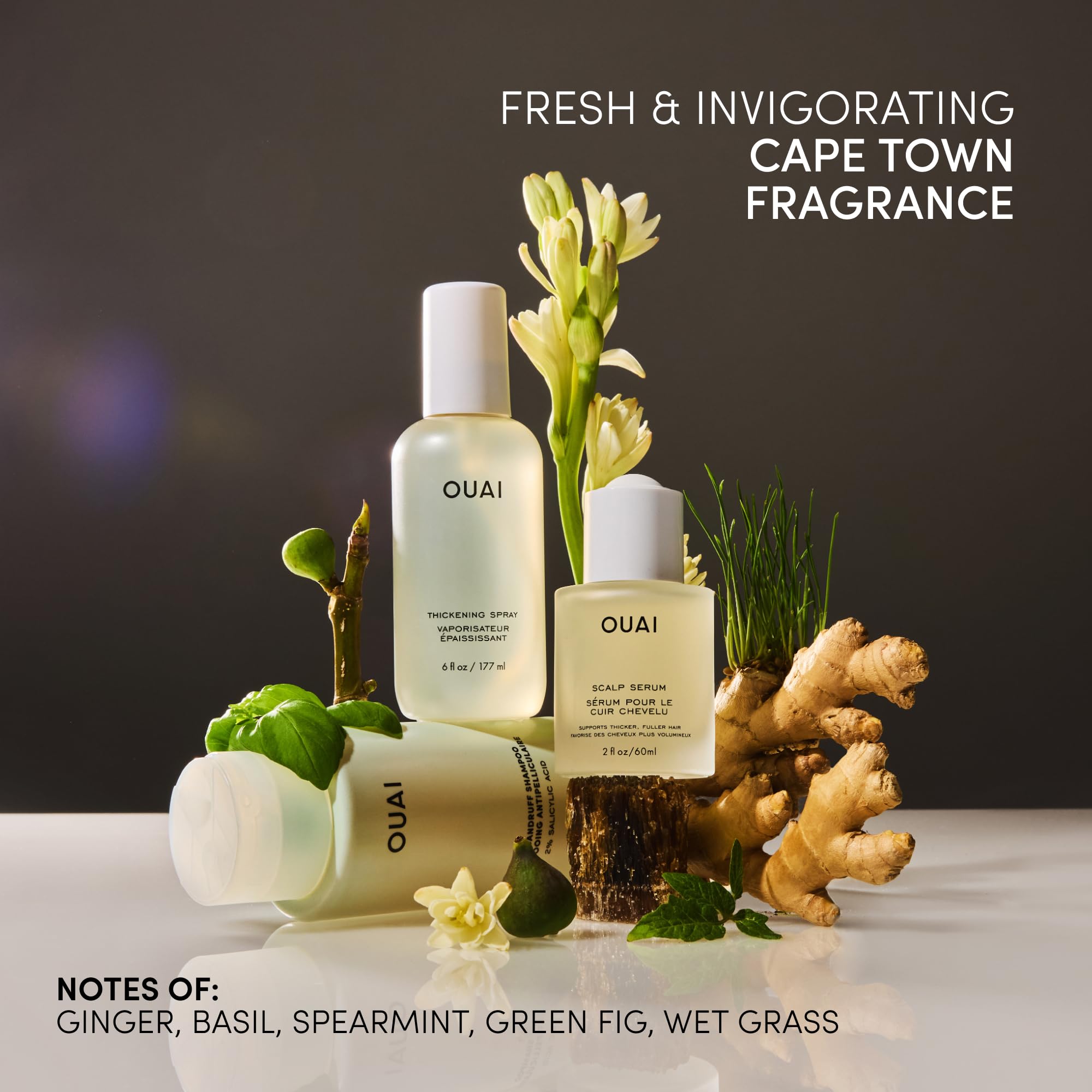 OUAI Hair Thickening Spray - Thickening & Volumizing Spray for Instantly Thicker, Fuller-Looking Hair - Protects, Strengthens & Repairs with Amaranth Peptide & Amino Acids (6 Fl Oz) OUAI buy supplements canada
