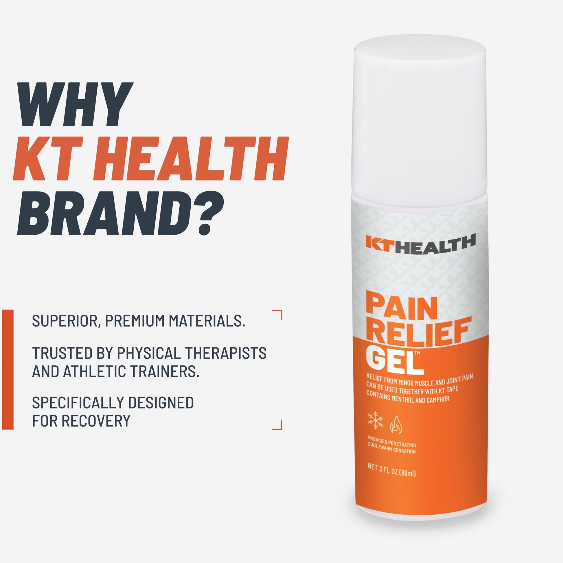 KT Tape Health, Pain Relief Gel, Time-Released Topical Relief from Back Pain, Sciatica and Arthritis, 3.0 oz Roll-On KT Tape buy supplements canada