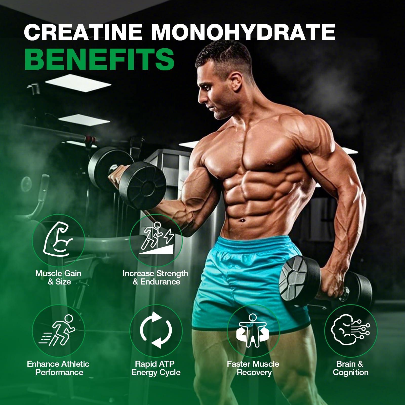 Creatine Monohydrate Gummies - Pre-Workout Creatine for Women Men, Enhanced Muscle Strength, Boost Focus and Endurance, Muscle Builder,Complex L-Taurine + Vitamin B12,Vegan, Gluten-Free 160 Count Hemyum buy supplements canada