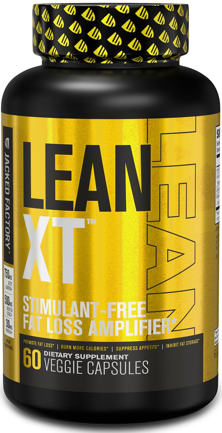 Lean-XT Caffeine Free Fat Burner - Non Stim Weight Loss Supplement, Appetite Suppressant Jacked Factory buy supplements canada
