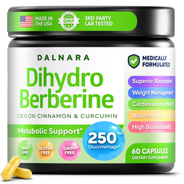 Dalnara Dihydroberberine Capsules 250mg, 60 Count - Supports Metabolic Wellness & Balanced Energy, Non-GMO,Dihydroberberine Supplement Dalnara buy supplements canada
