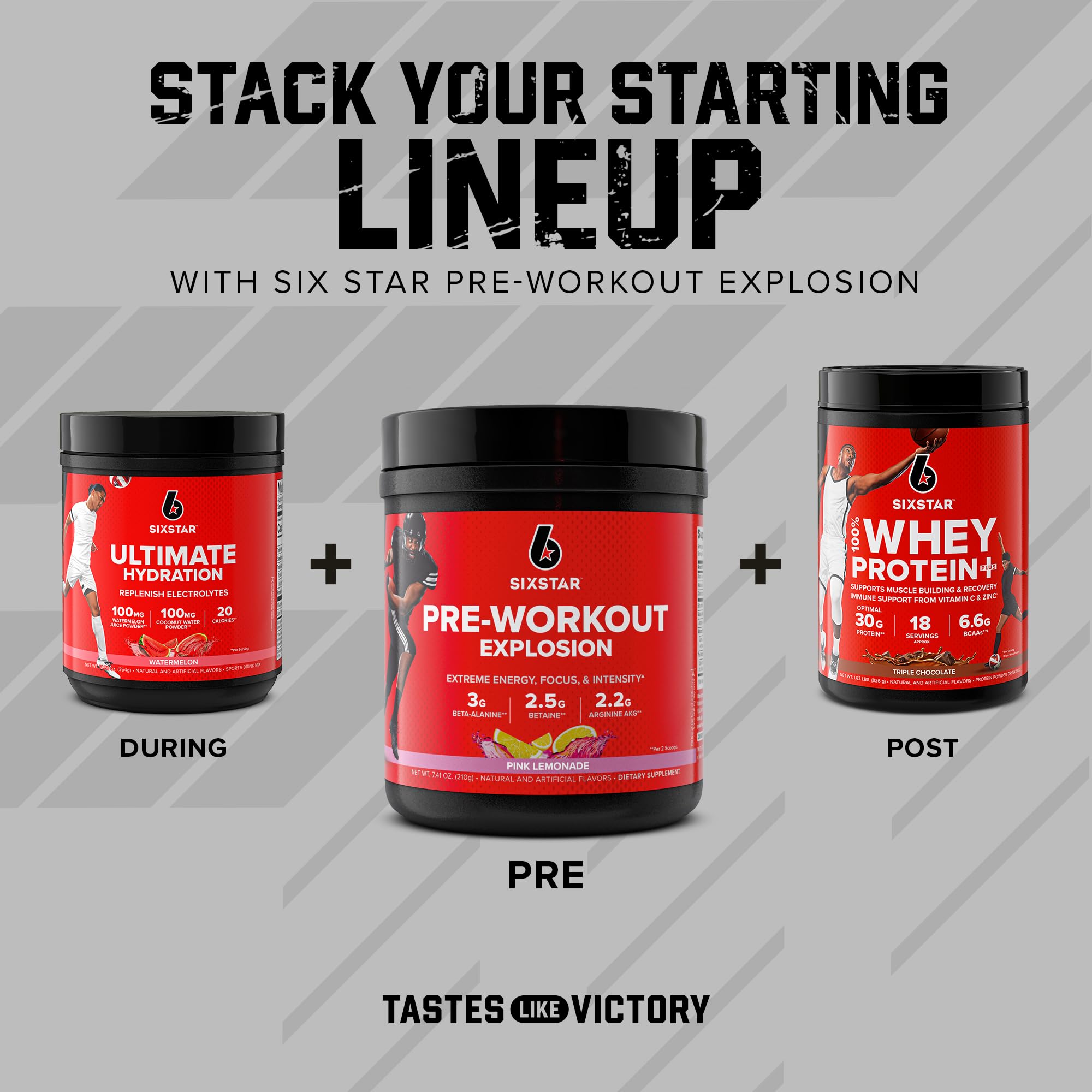 Six Star Pre Workout PreWorkout Explosion Pre Workout Powder for Men & Women PreWorkout Six Star buy supplements canada