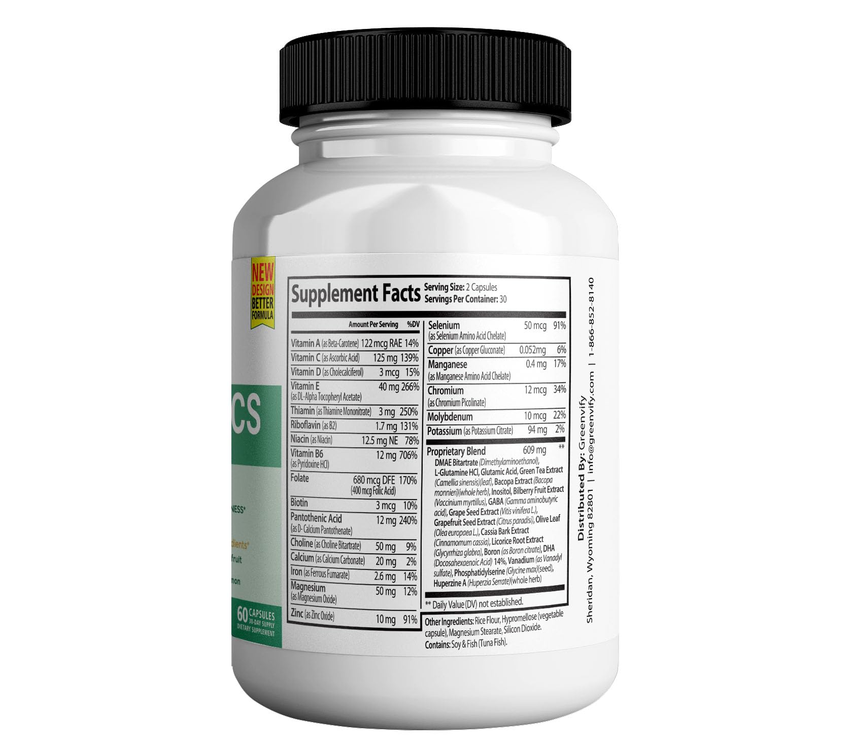 Vertigenics Max – Brain & Focus Support Supplement – Extra Strength Neuro Formula with Vitamins, Minerals & Herbal Blend – Supports Clarity, Alertness & Energy – 60 Capsules (1) Vertigenics buy supplements canada
