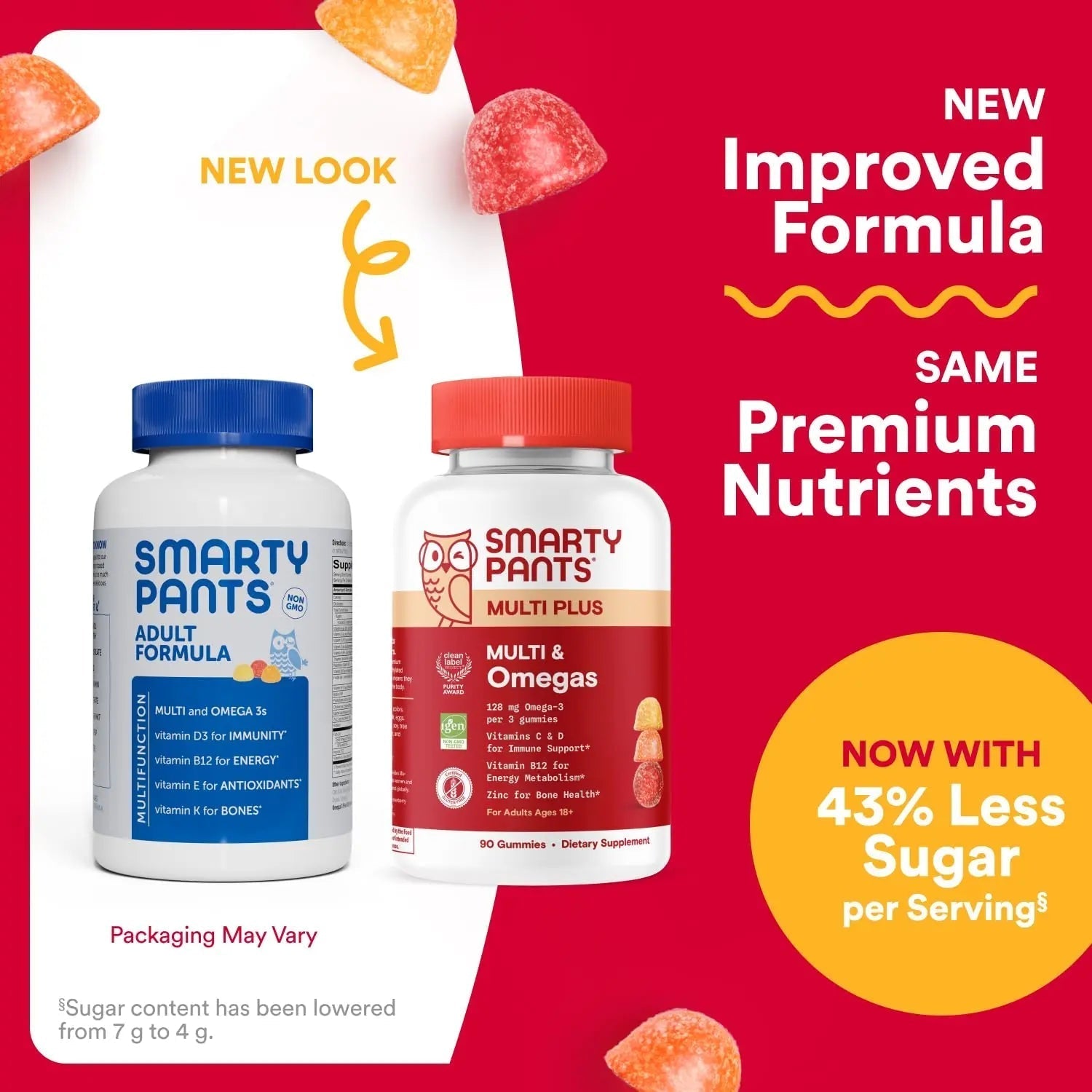 SmartyPants Multivitamin for Men & Women - Improved Formula: Multivitamin Gummies with Omega 3 (DHA/EPA) SmartyPants buy supplements canada