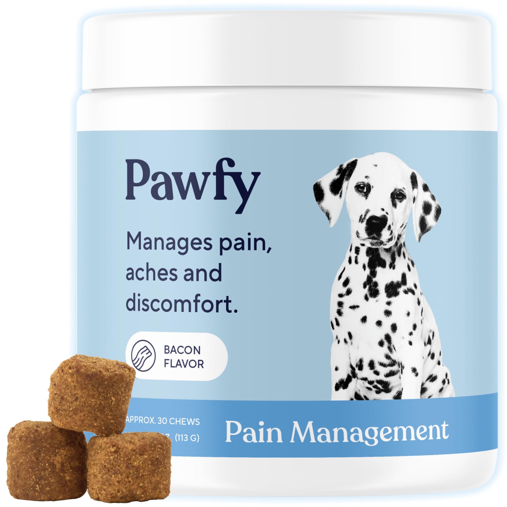Pawfy Advanced Pain Management - Essential Vitamins & Supplements with Omega 3 |Joint Supplement for Dogs - Supports Hip & Joint Health for Small, Medium, Large Breeds | 30 Fast-Acting Chews Pawfy buy supplements canada