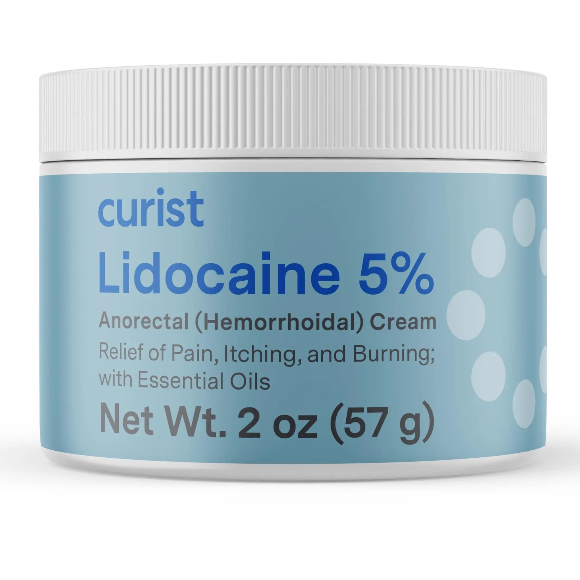 Curist 5% Lidocaine Cream Pain Relief - Numb Quickly & Effectively with 5% Lidocaine Numbing Cream for Anorectal Use - (1 Pack - 2 oz Jar) Curist buy supplements canada