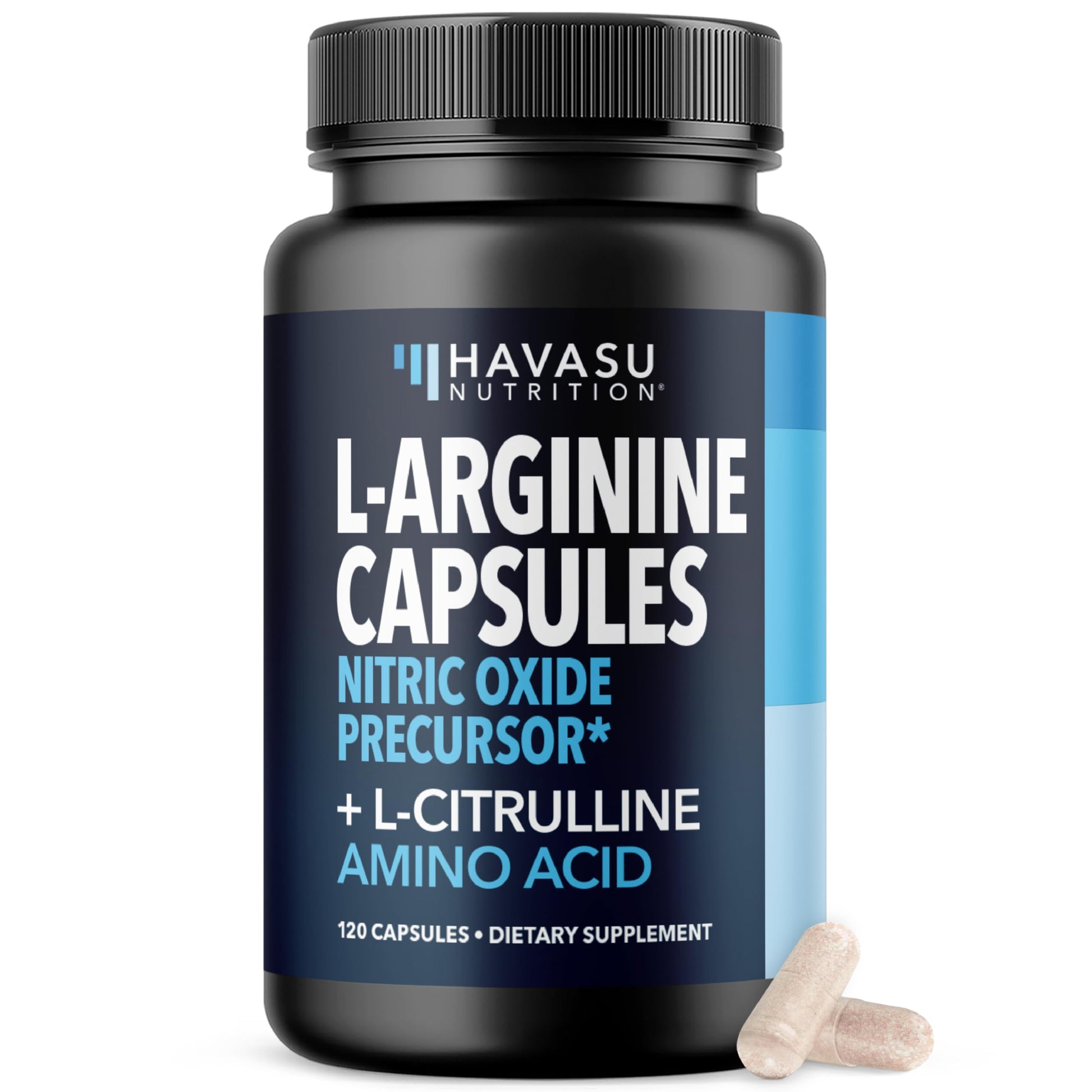 L-Arginine Capsules with L-Citrulline - Nitric Oxide Supplement - L Arginine and L Citrulline Blend - 120 Count - Vegan, Non-GMO Capsules for Performance HAVASU NUTRITION buy supplements canada