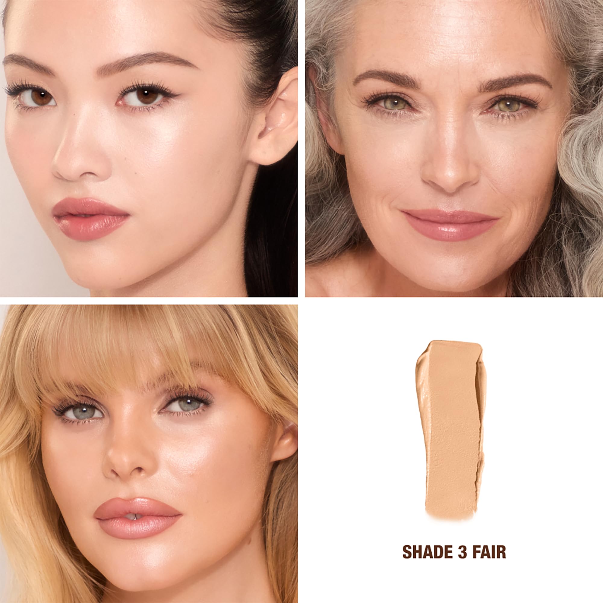 Charlotte Tilbury Unreal Skin Tint & Sheer Glow Hydrating Foundation Stick - Cream Foundation Makeup with Sheer-to-Light Coverage & a Buildable Formula - Blurring, Smoothing & Nourishing - 3 Fair Charlotte Tilbury buy supplements canada