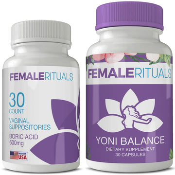 FEMALE RITUALS - Vaginal Moisturizer Boric Acid Suppositories for PH Balance - Bad Odors FEMALE RITUALS buy supplements canada