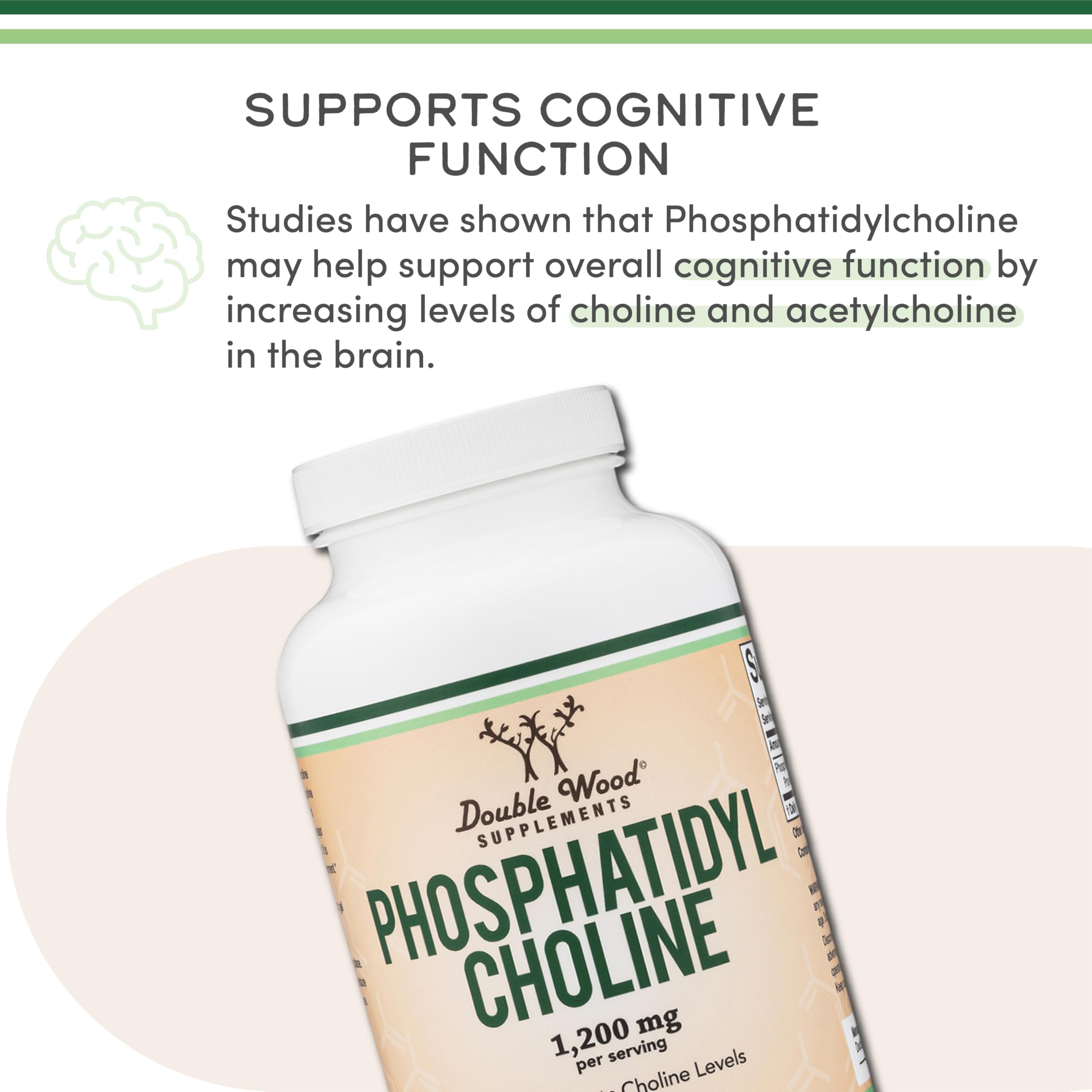 Phosphatidylcholine 1,200mg – 210 Softgels – Enhanced Version of Sunflower and Soy Lecithin (Choline Supplements) - Non-GMO and Gluten Free Double Wood Supplements buy supplements canada