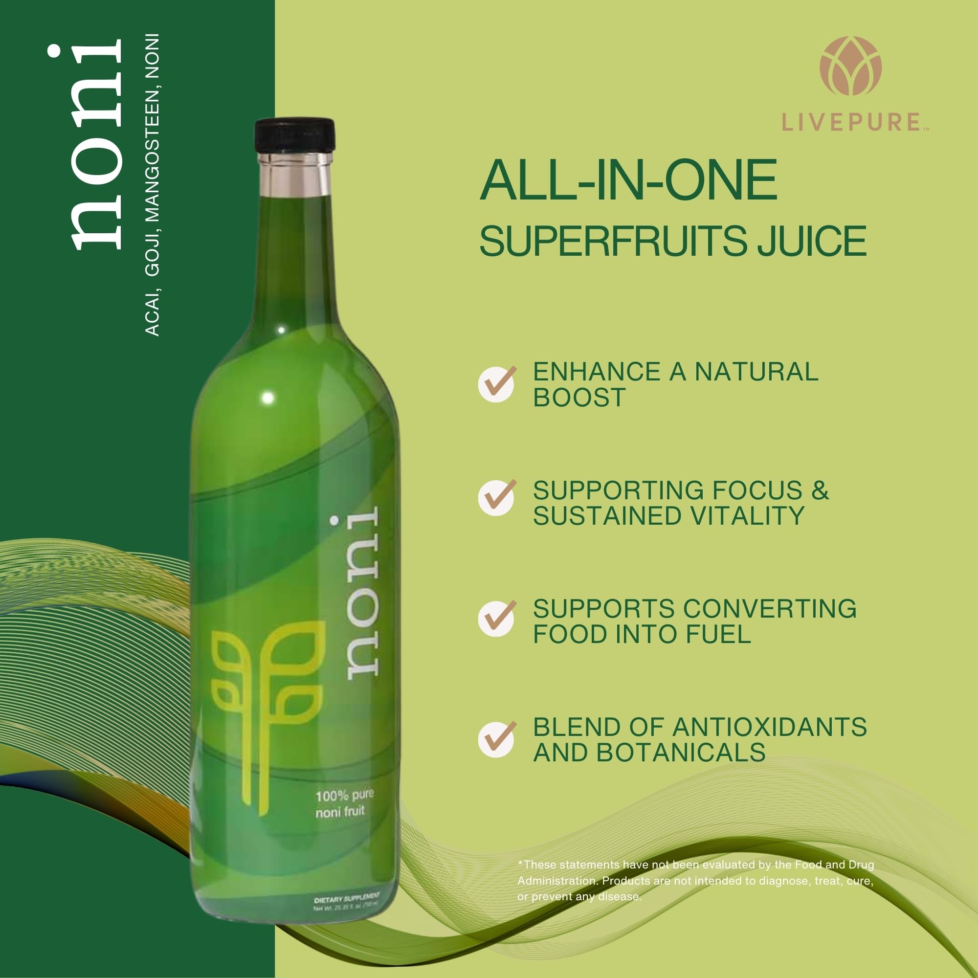 PURE Noni (750ml) - Tropical Tradition for Immune Support and Healthy Living Morinda Citrifolia - No Additives, No Fillers. Unleash The Antioxidant Power, Minerals, and Vitamins of Noni. PURE buy supplements canada