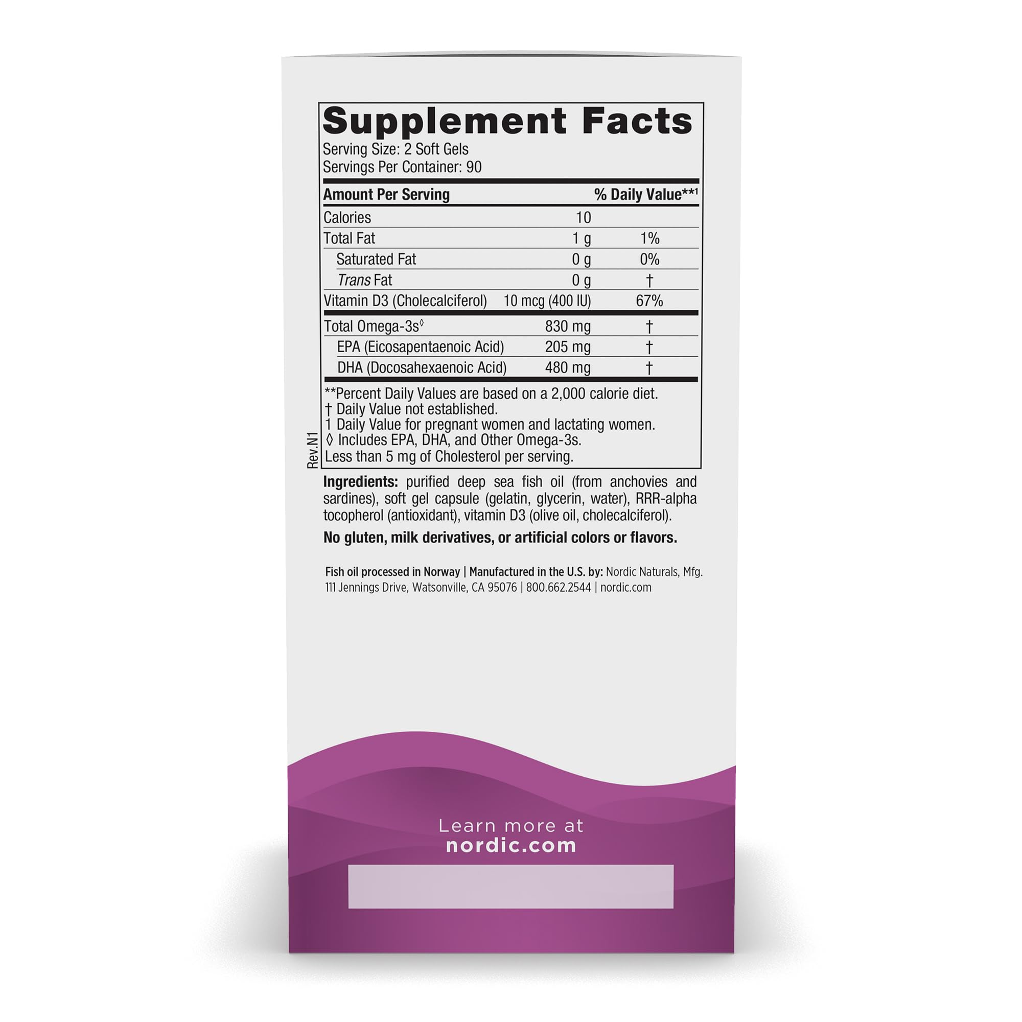 Nordic Naturals Prenatal DHA, Unflavored - 830 mg Omega-3 + 400 IU Vitamin D3-180 Soft Gels - Supports Brain Development in Babies During Pregnancy & Lactation - Non-GMO - 90 Servings Nordic Naturals buy supplements canada
