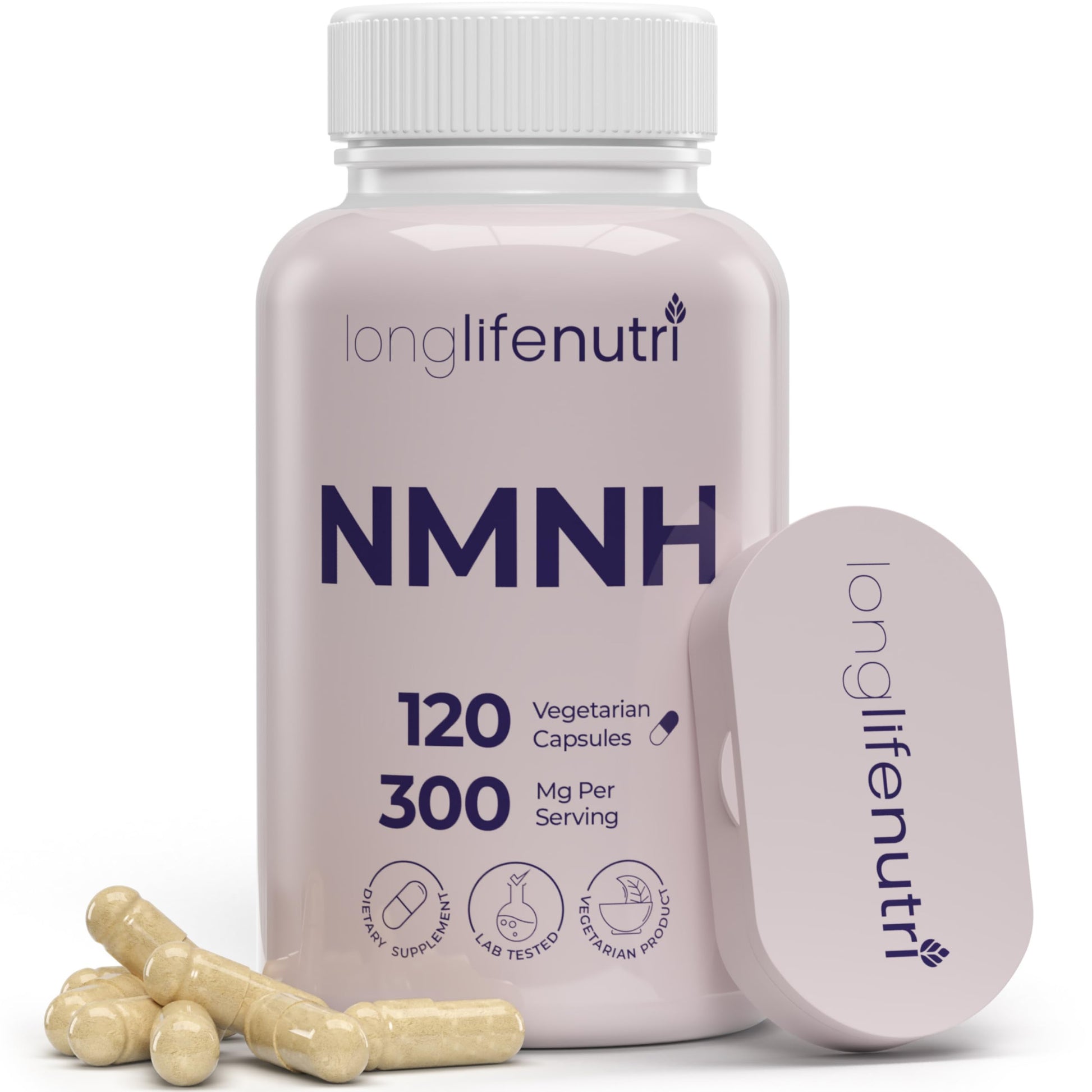 LongLifeNutri NMNH 300mg (Dihydronicotinamide Mononucleotide) - 120 Vegan Capsules, 2-Month Supply, NMN Alternative, NAD Supplement for Energy & Longevity, Lab Tested, Made in USA LongLifeNutri buy supplements canada