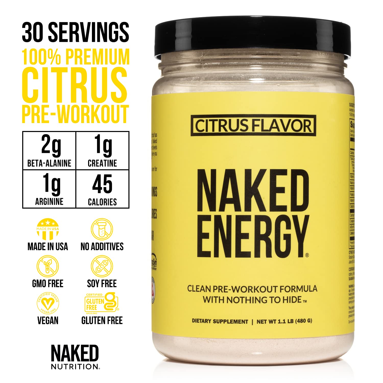 NAKED nutrition Vegan Energizing Bundle: Naked Citrus Energy Super Greens Powder NAKED nutrition buy supplements canada