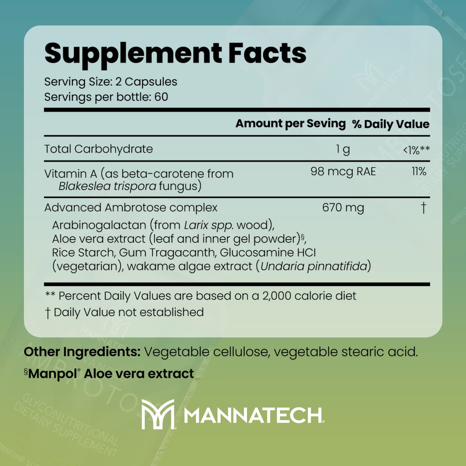 Mannatech Advanced Ambrotose 120 Capsules Mannatech buy supplements canada