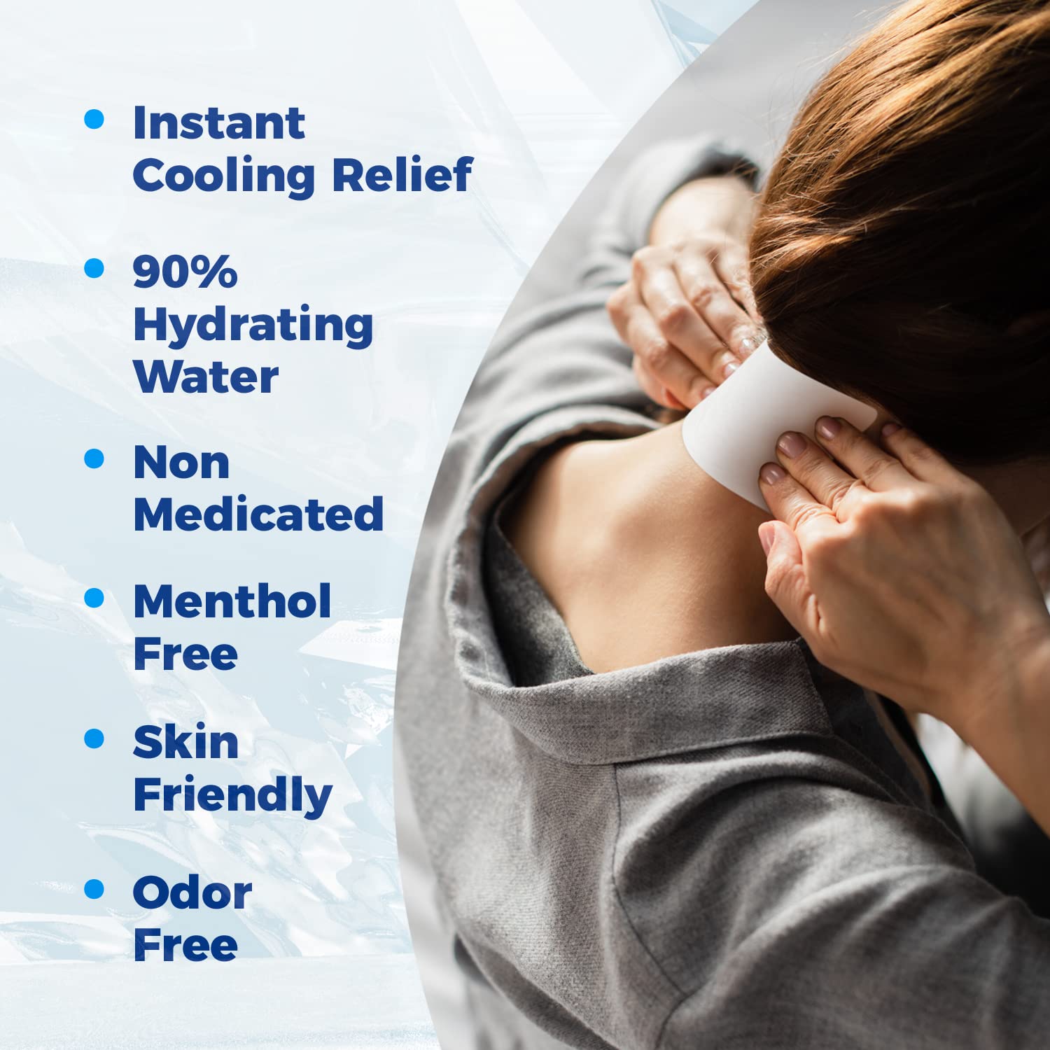 Medagel Migraine Relief Patch, Cooling Patches for Migraine, Fever, Hormone, & Headaches, Mess & Odor-Free Hydrogel Cooling, Made in The USA, 1 Pack (4 x Patches) White Medagel buy supplements canada