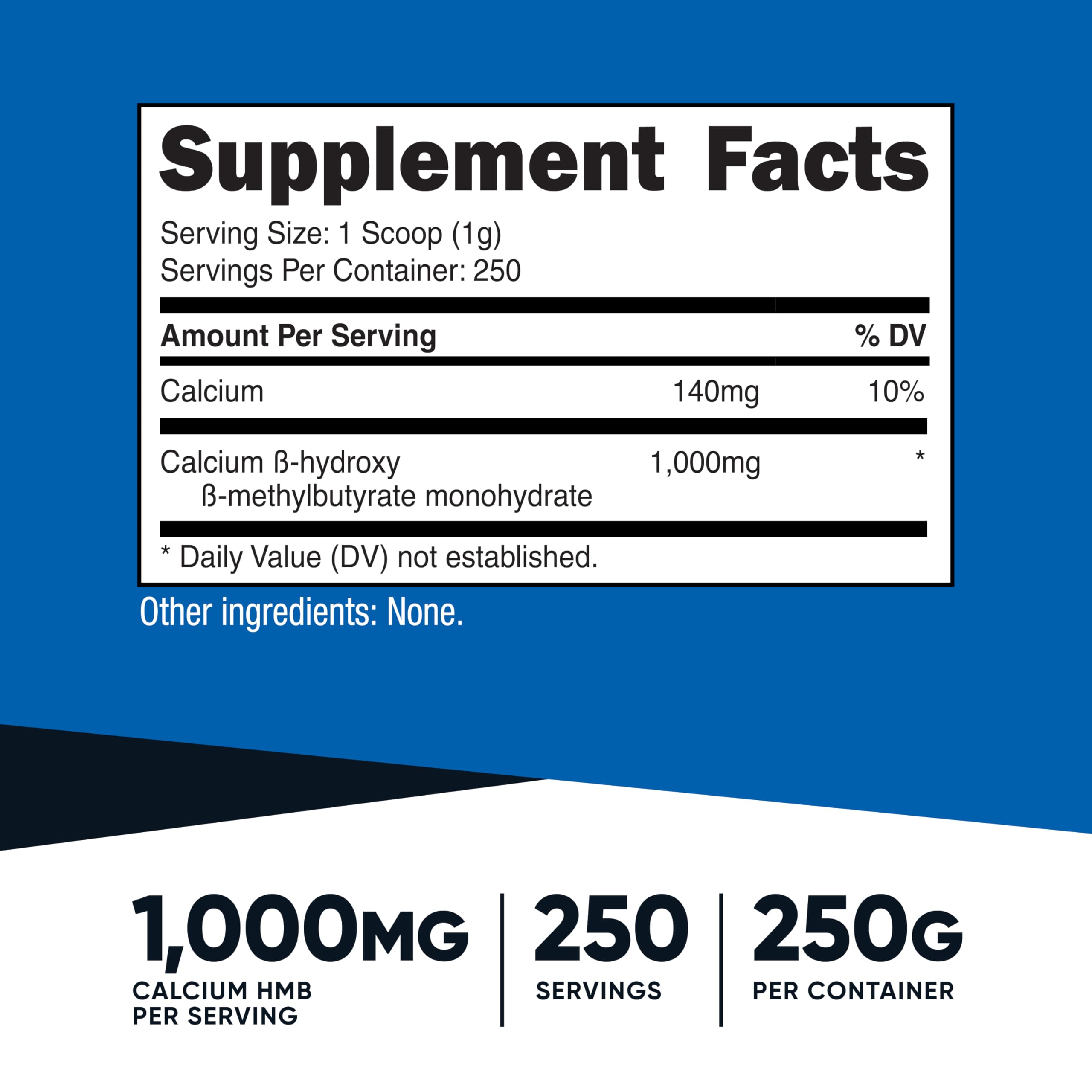 Nutricost HMB Powder (Beta-Hydroxy Beta-Methylbutyrate) 250 Grams - Gluten Free & Non-GMO Nutricost buy supplements canada