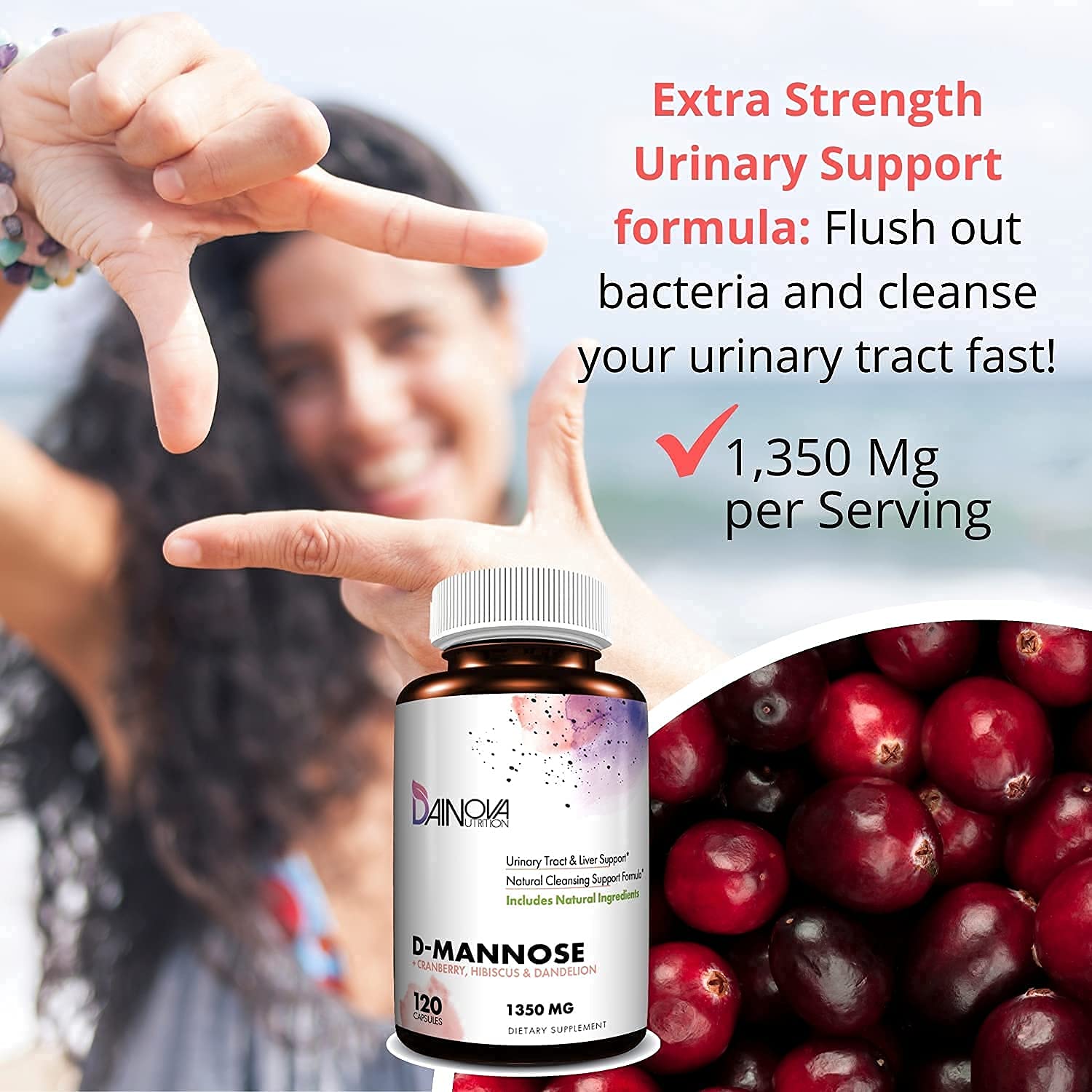 Dainova Nutrition D Mannose Capsules and Probiotics for Women Bundle I Urinary Tract Dainova Nutrition buy supplements canada