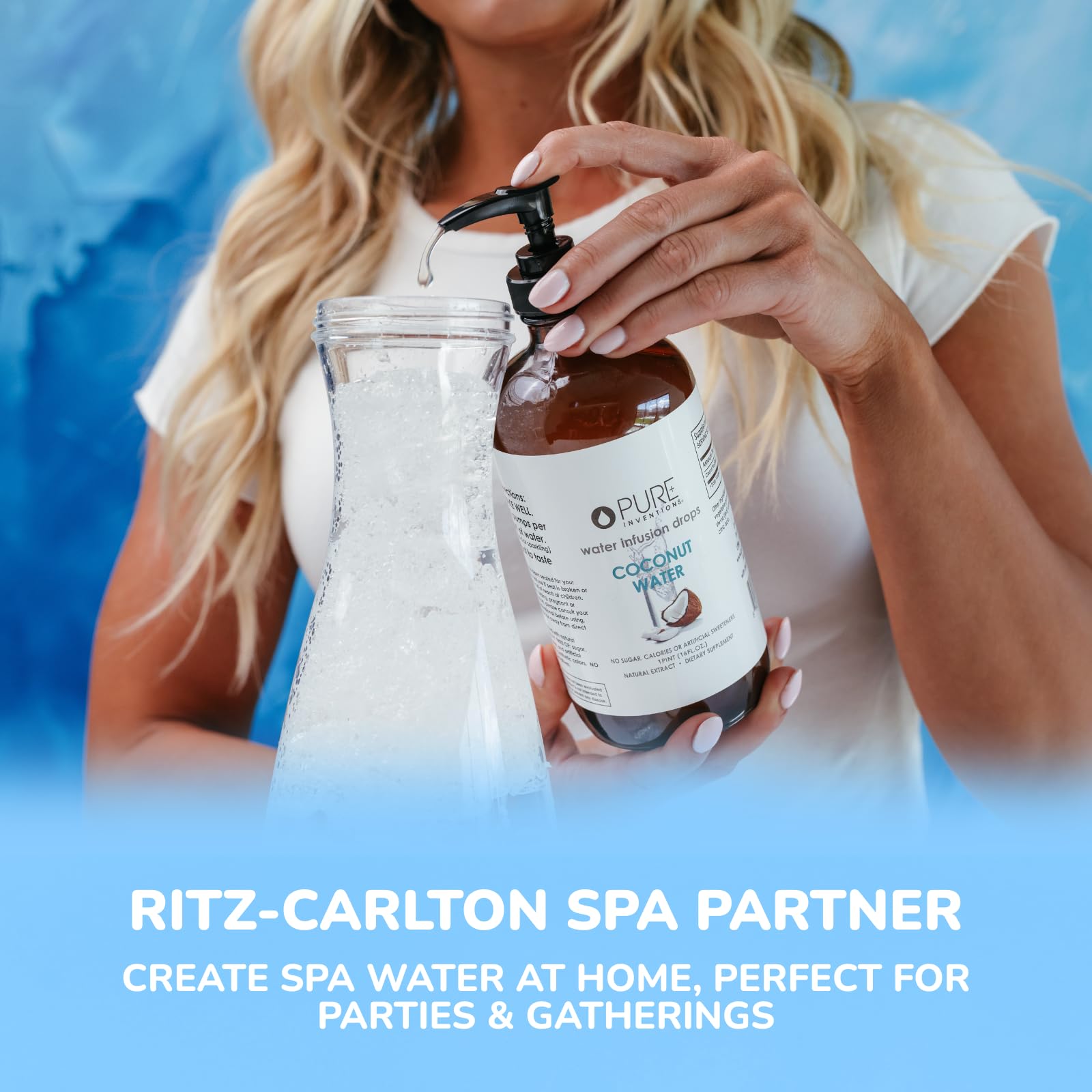 Pure Inventions - Coconut Water Infusion Drops – Electrolytes - Sugar-Free Hydration, Zero Calories, No Artificial Sweeteners, Clean Ingredients, 30 Servings Pure Inventions buy supplements canada