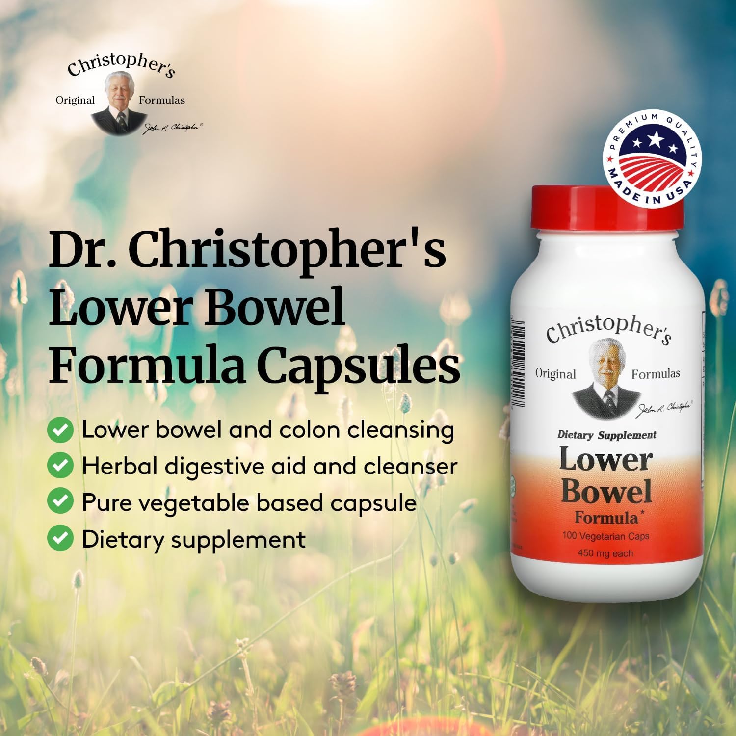 Dr. Christopher's Lower Bowel Cleanse Formula Capsules - Herbal Laxative Colon Dr. Christopher's buy supplements canada