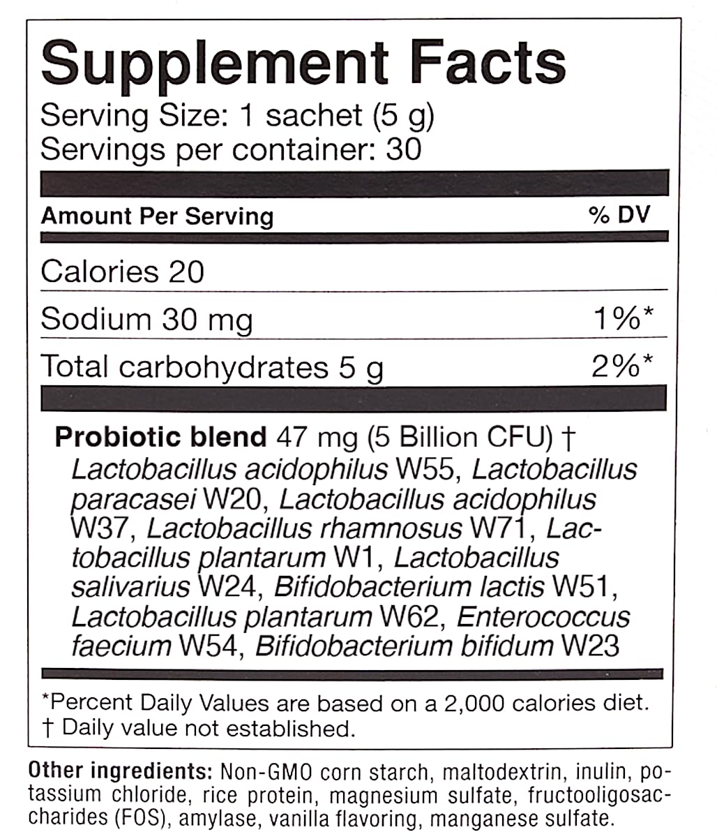 OMNi BiOTiC AB 10 - Clinically Tested Restorative Probiotic - Supports & Restores Gut Flora & Digestion - Digestive Probiotic for Diarrhea - Vegan, Hypoallergenic, Non-GMO (30 Daily Packets) OMNi BiOTiC buy supplements canada