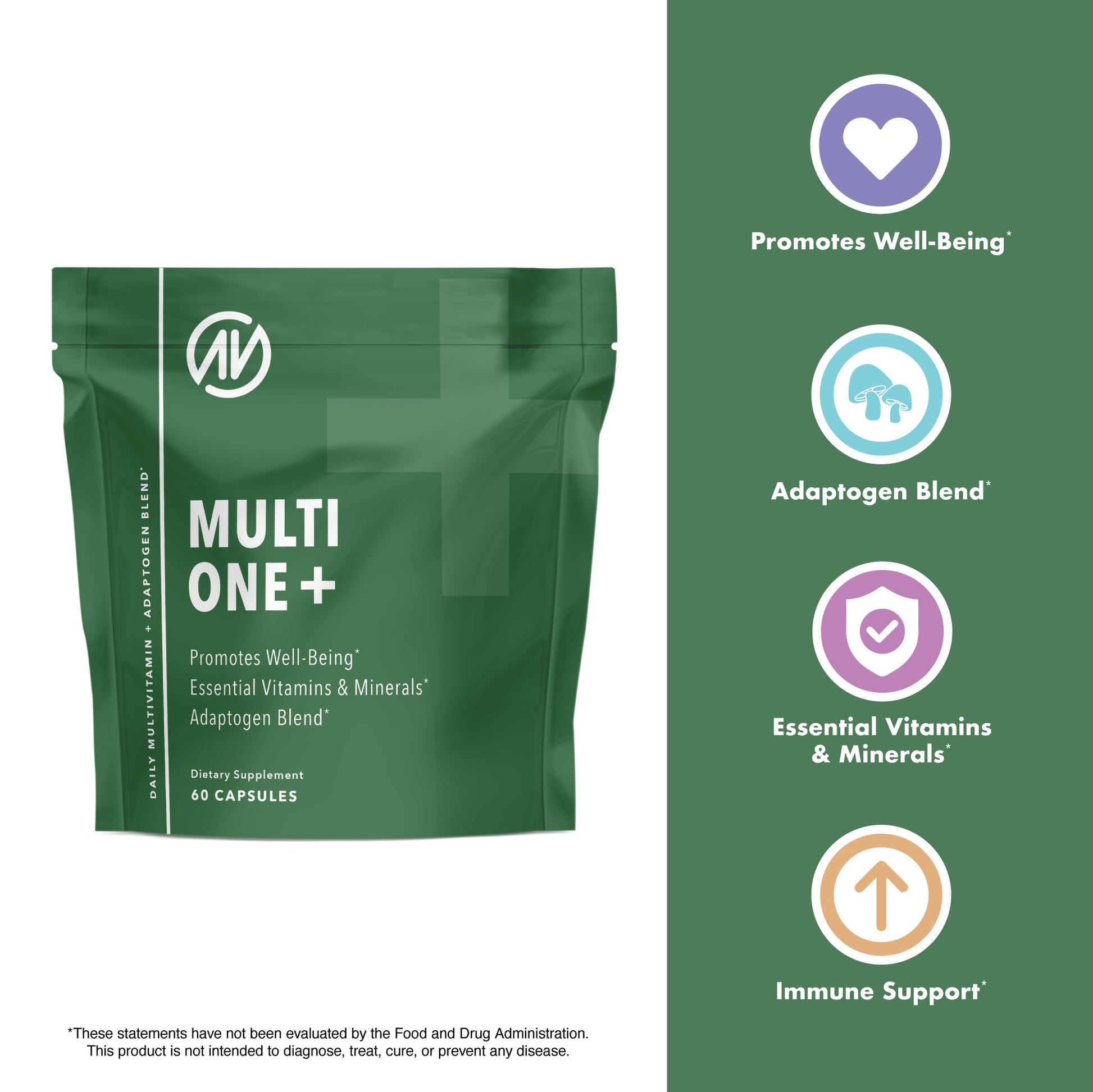 MultiOne Men & Women’s Daily Multivitamin - Essential Nutrients and Minerals for Optimal Health (60 Capsules) NutraOne buy supplements canada