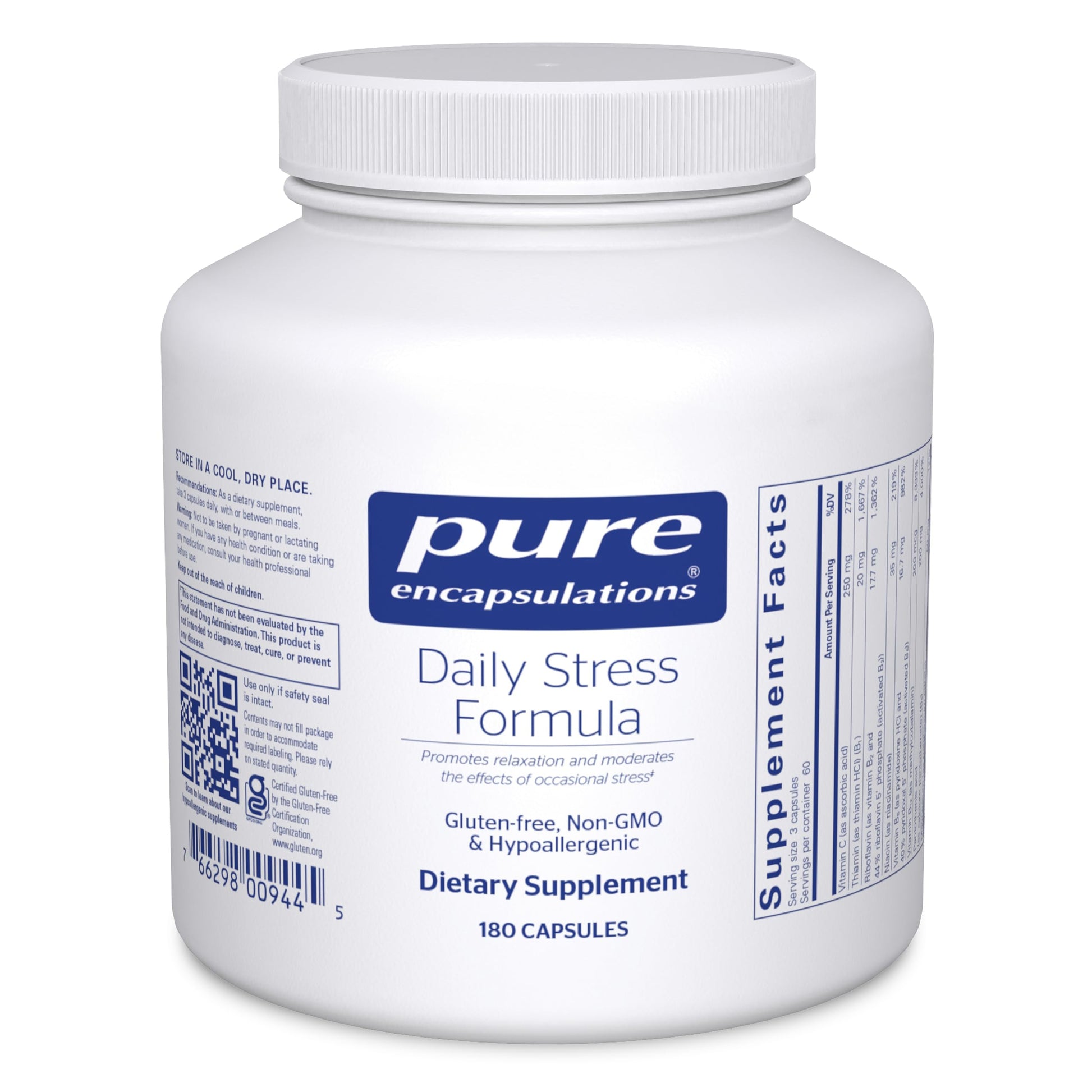 Pure Encapsulations Daily Stress Formula | Promotes Relaxation and Moderates the Effects of Occasional Stress*| 180 Capsules Pure Encapsulations buy supplements canada