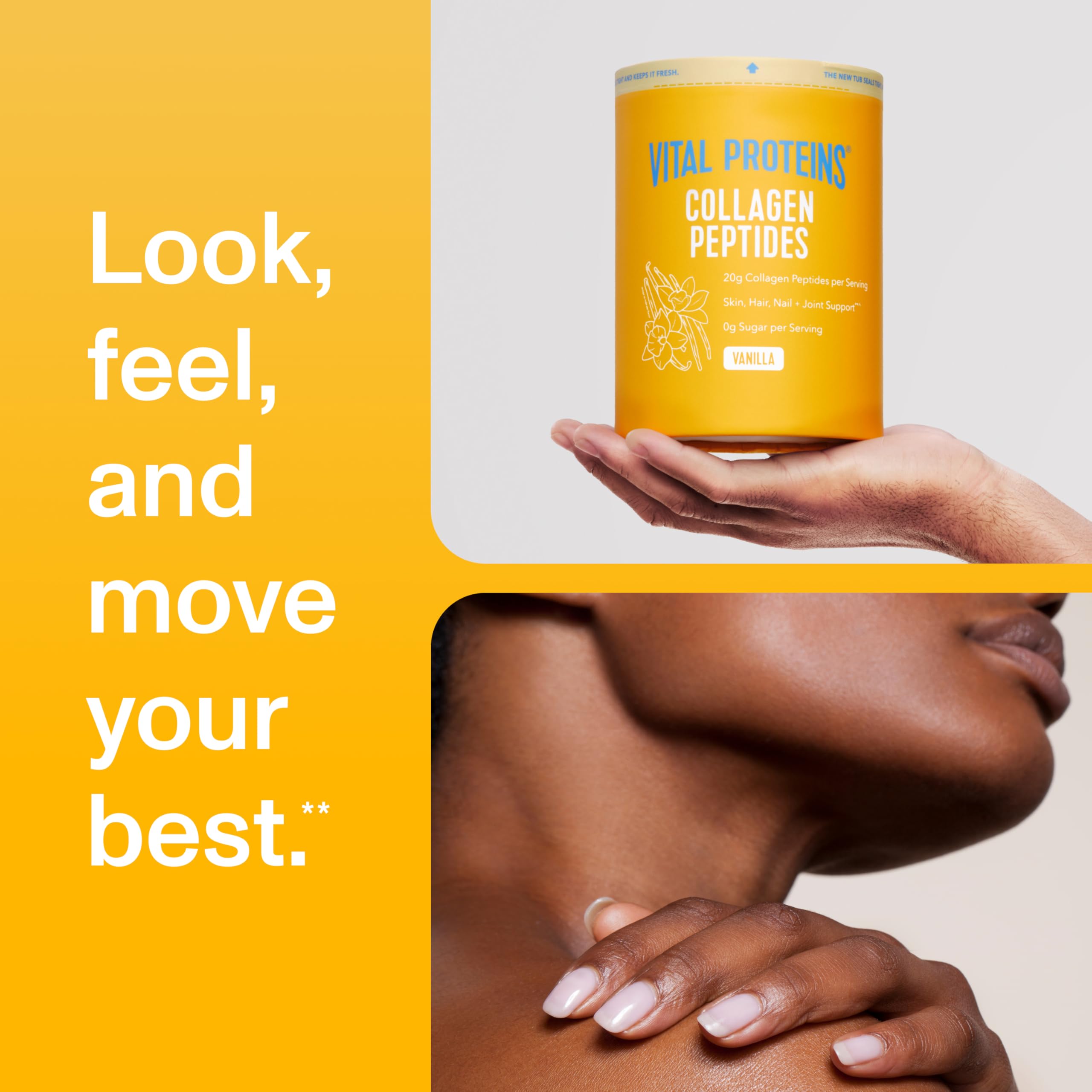 Vital Proteins Collagen Peptides Powder Vanilla - Supports Hair, Skin, Nails, Bones, Joints, Powder for Women Vital Proteins buy supplements canada