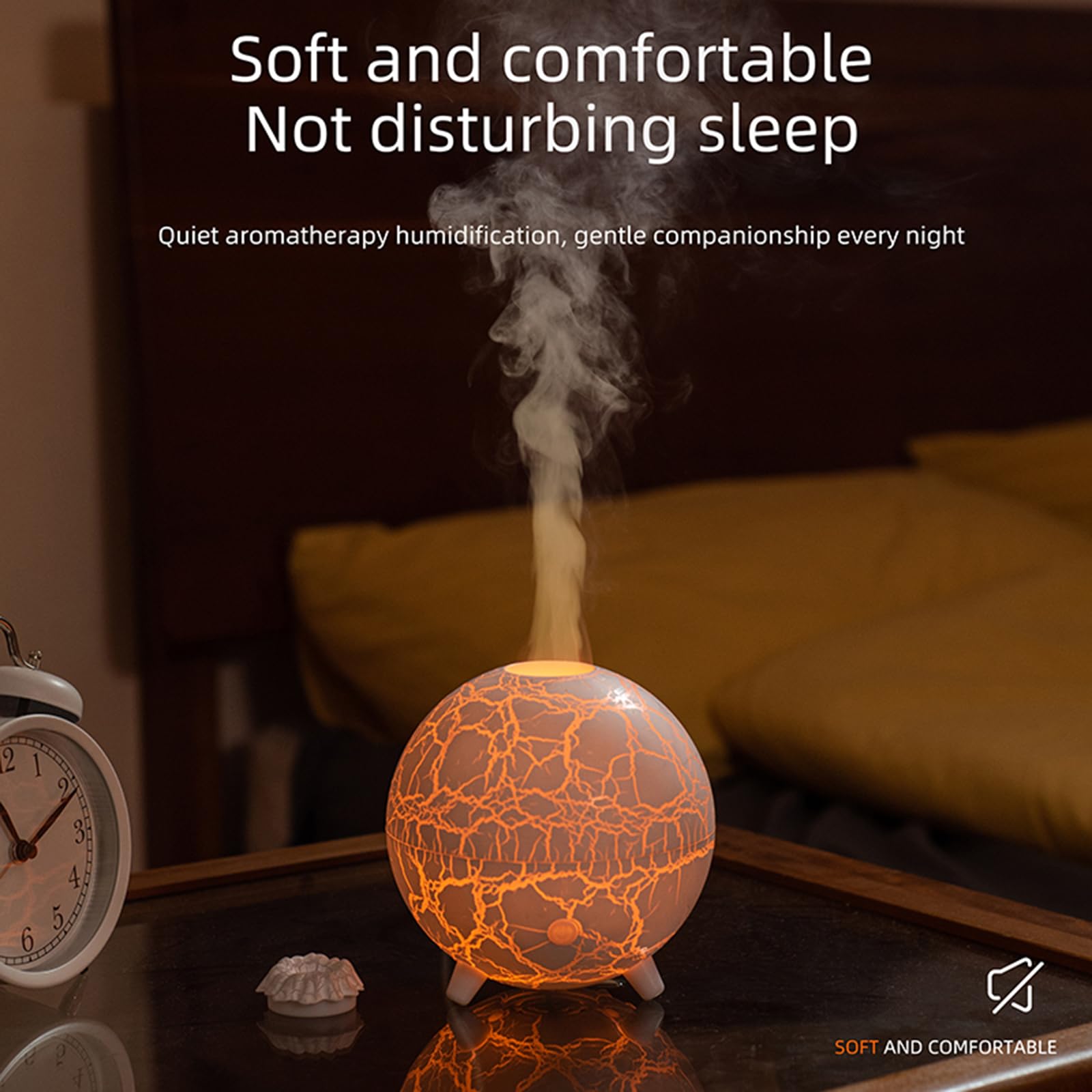 Volcano Humidifier Flame Aromatherapy Diffuser, 7 Colors Flame 200ml Essential Oil Diffusers cjc buy supplements canada