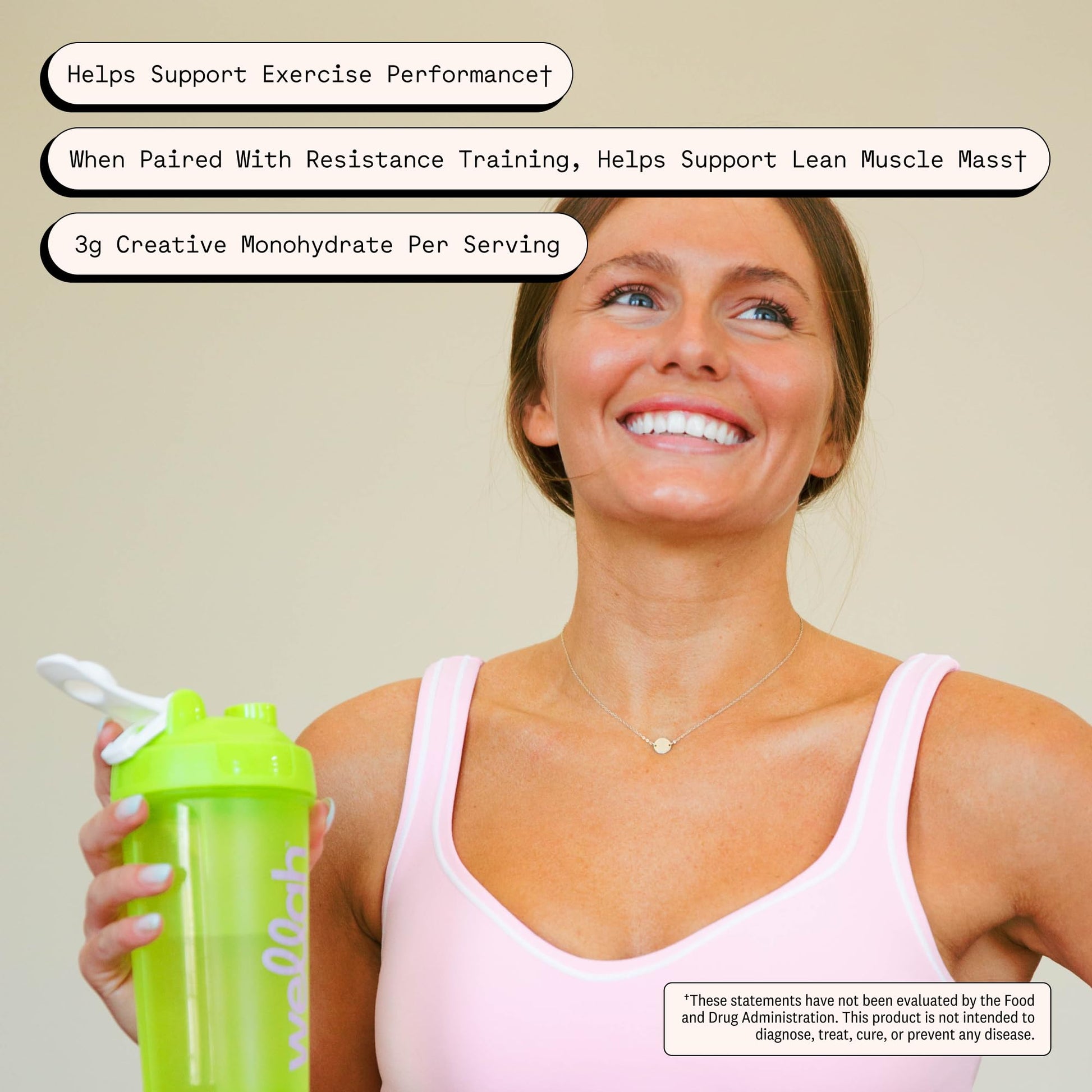 Wellah Creatine for Women - Creatine Monohydrate with Dandelion & Cranberry Extract (50 Servings, Clementine Peach) Wellah buy supplements canada
