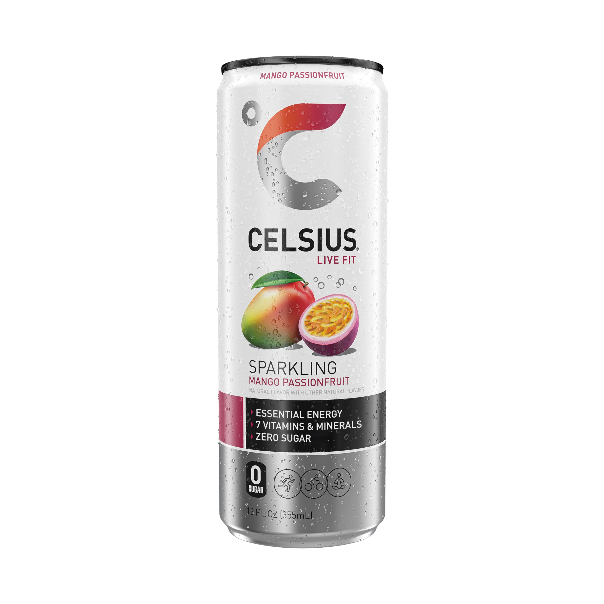 CELSIUS Sparkling Mango Passionfruit, Functional Essential Energy Drink 12 Fl Oz CELSIUS buy supplements canada
