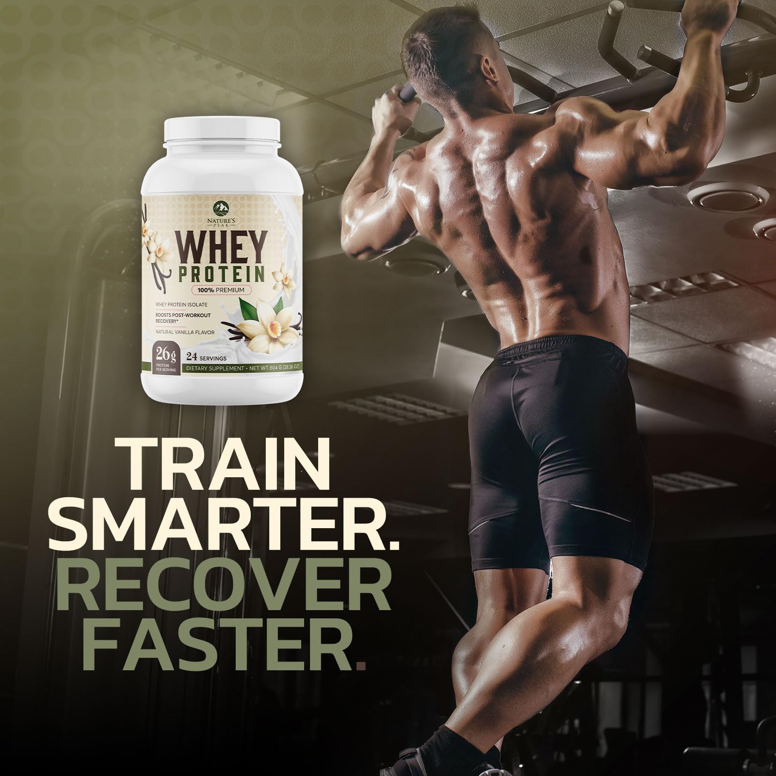 Nature's Protein Powder, 100% Whey Protein Powder Isolate, Immune Support, BCAAs Nature's Peak buy supplements canada