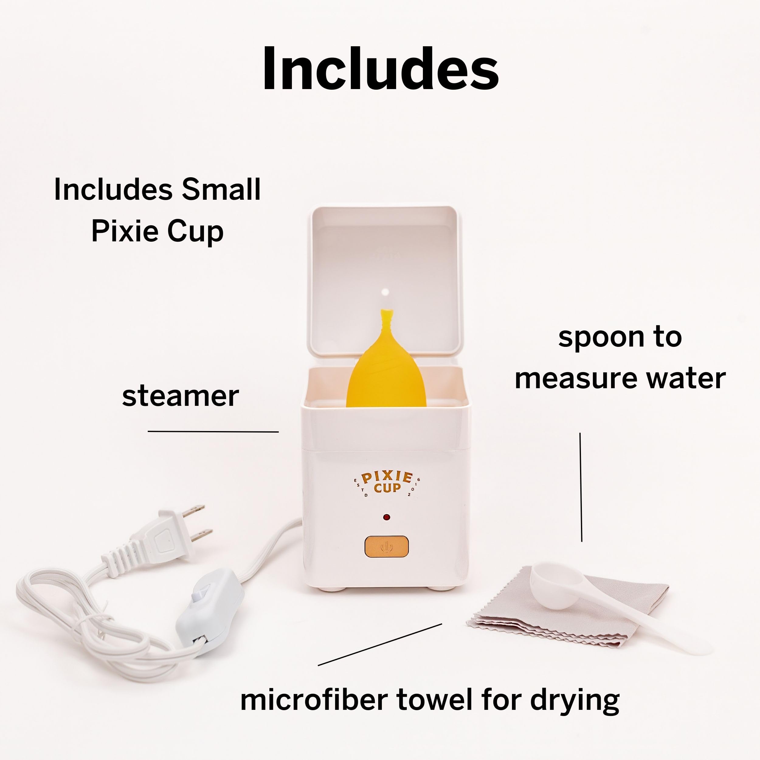 Pixie Menstrual Cup Steamer Sterilizer with A Small Period Cup - Ranked 1 for Most Comfortable Reusable Pixie Cup buy supplements canada