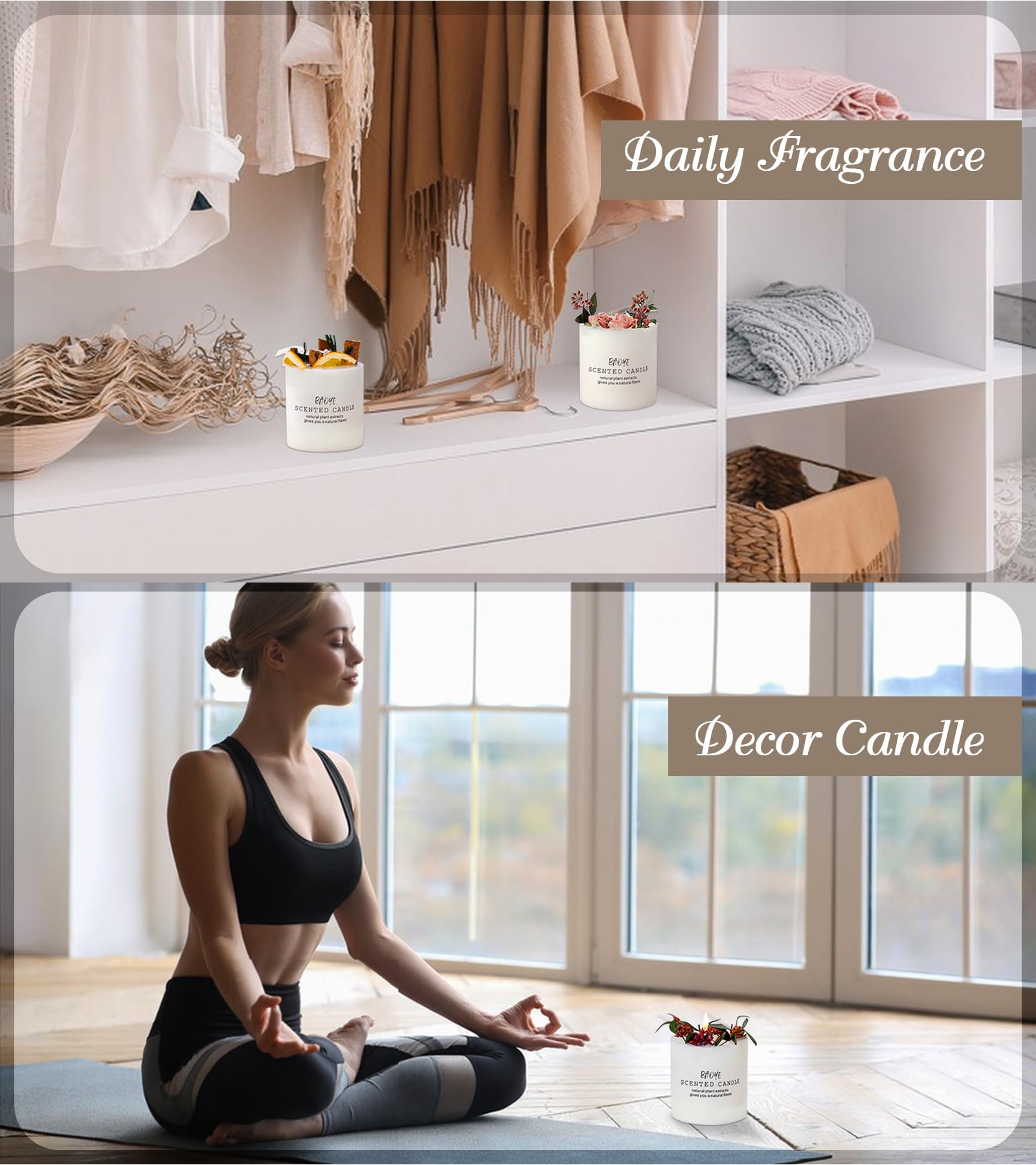 Candles Clearance | Eucalyptus & Orange Aromatherapy Candles | 10 oz Scented Candles Homarom buy supplements canada