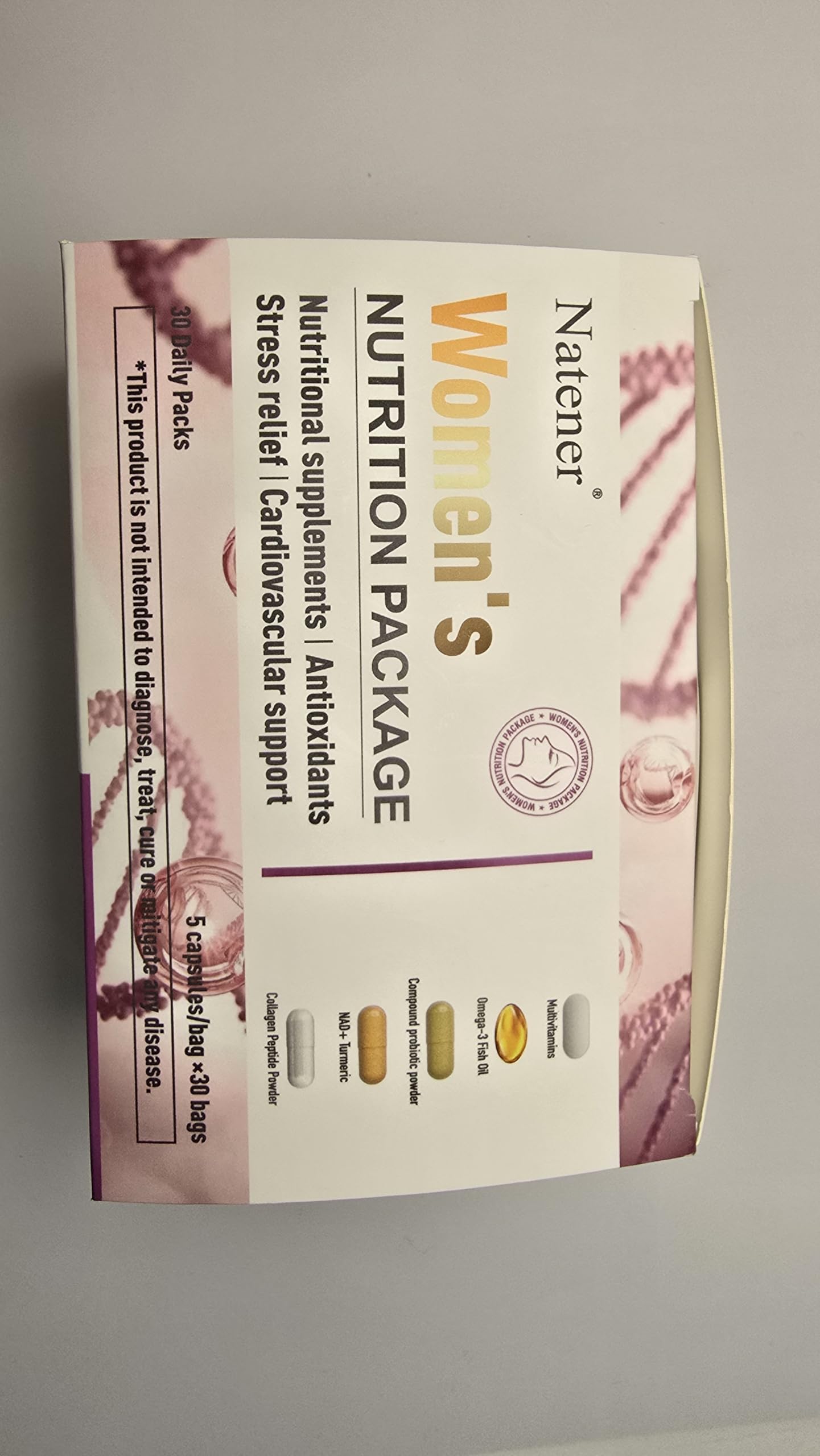 Natener 6 in 1 Women Vaginal Probiotics, 80B CFU Lactobacillus + 800mg Omega-3 + 250mg NAD+ + 179.5mg Vitamin C Promote Healthy Vaginal Odor & Vaginal Flora LLVYUO buy supplements canada