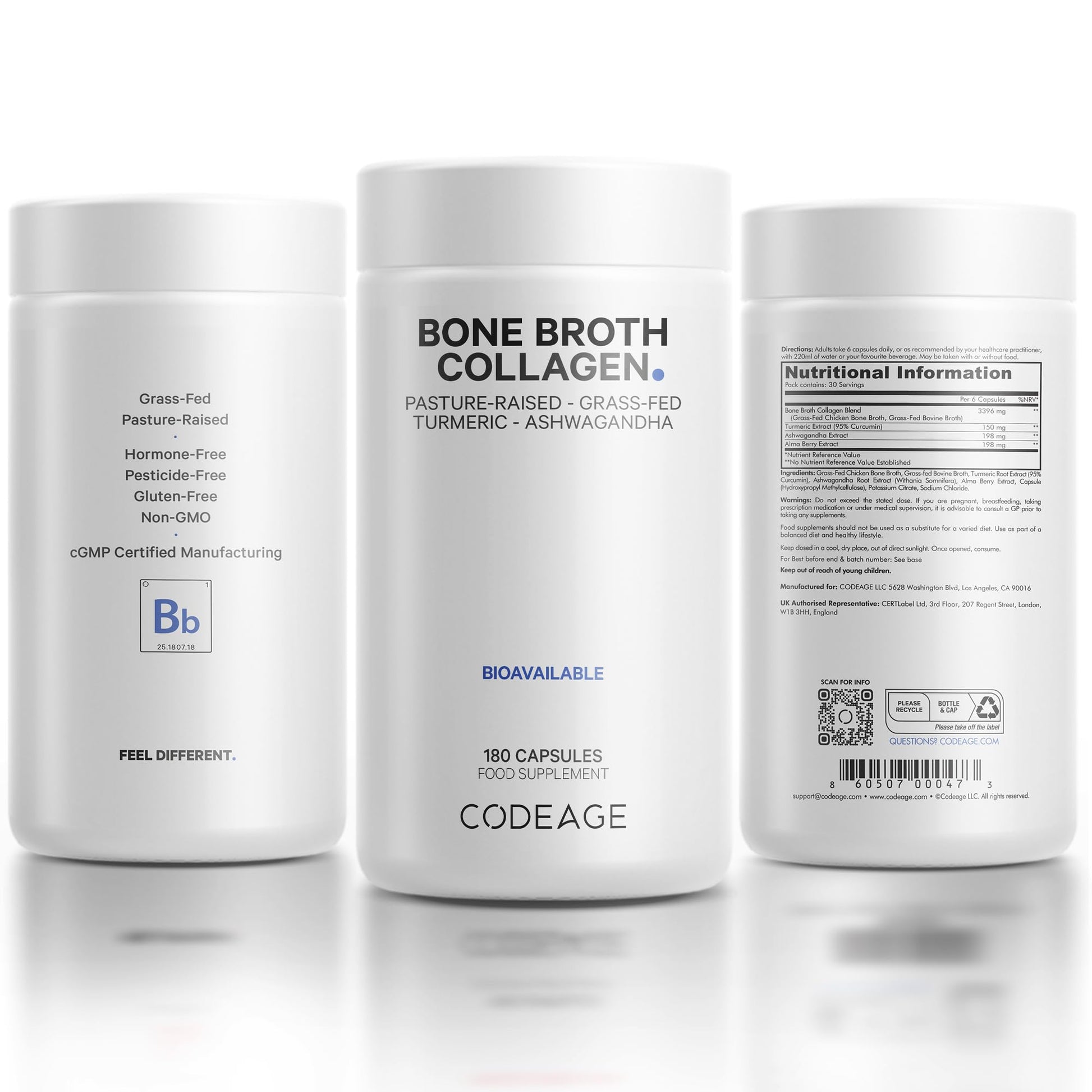 Codeage Bone Broth Collagen Capsules Grass Fed - Pasture Raised Chicken Bone Broth Collagen Codeage buy supplements canada