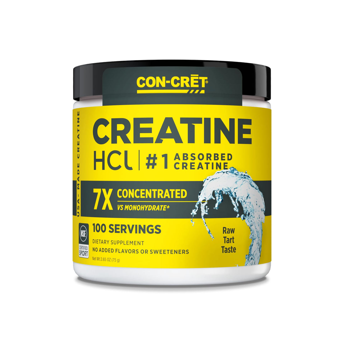 CON-CRET Creatine HCl Powder | Muscle, Cognitive, Cellular Energy Support | No Bloating or Cramps CON-CRET buy supplements canada